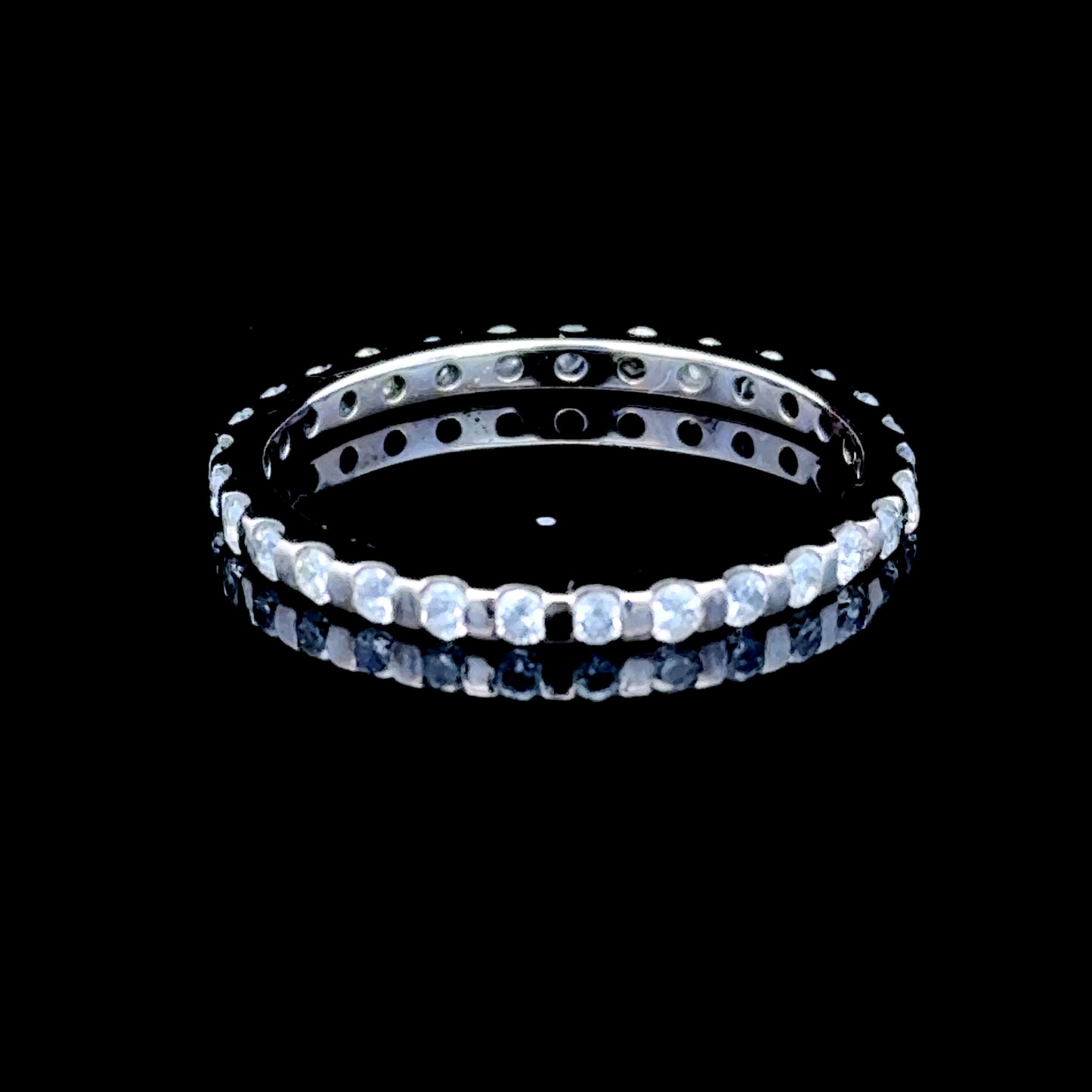 18K White Gold Diamond Full Eternity Ring APPX 0.5 CTS