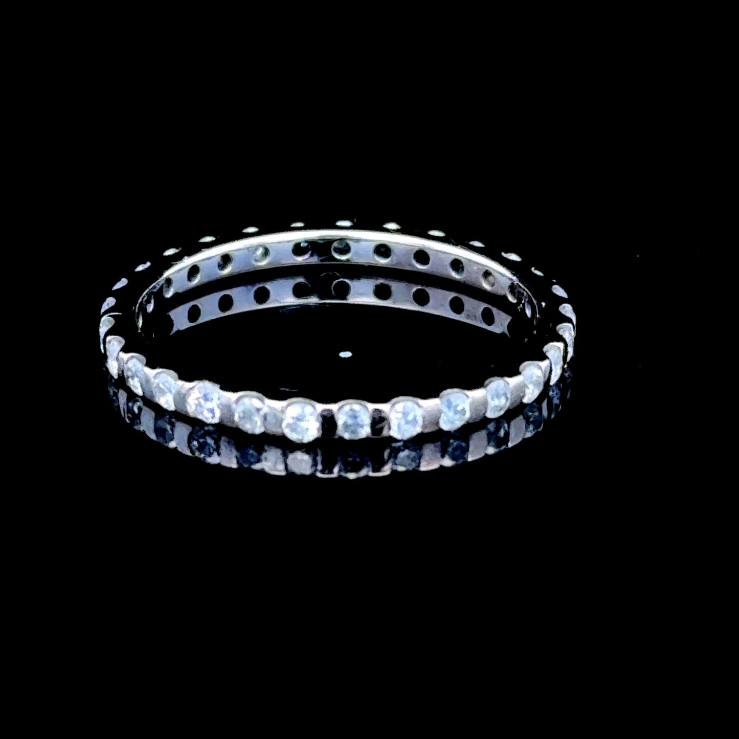 18K White Gold Diamond Full Eternity Ring APPX 0.5 CTS