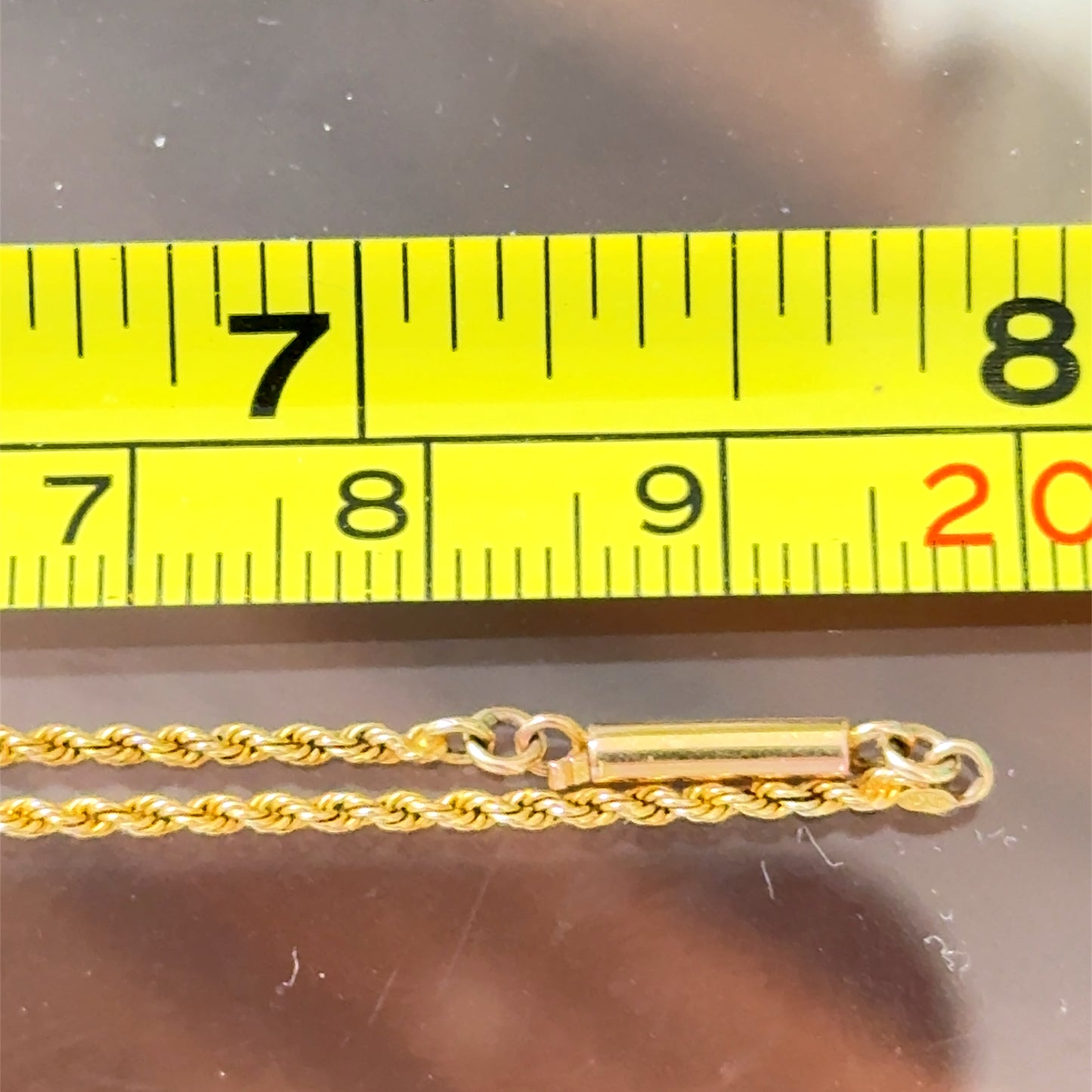 9K Yellow Gold Garnet Star Pendant & Chain