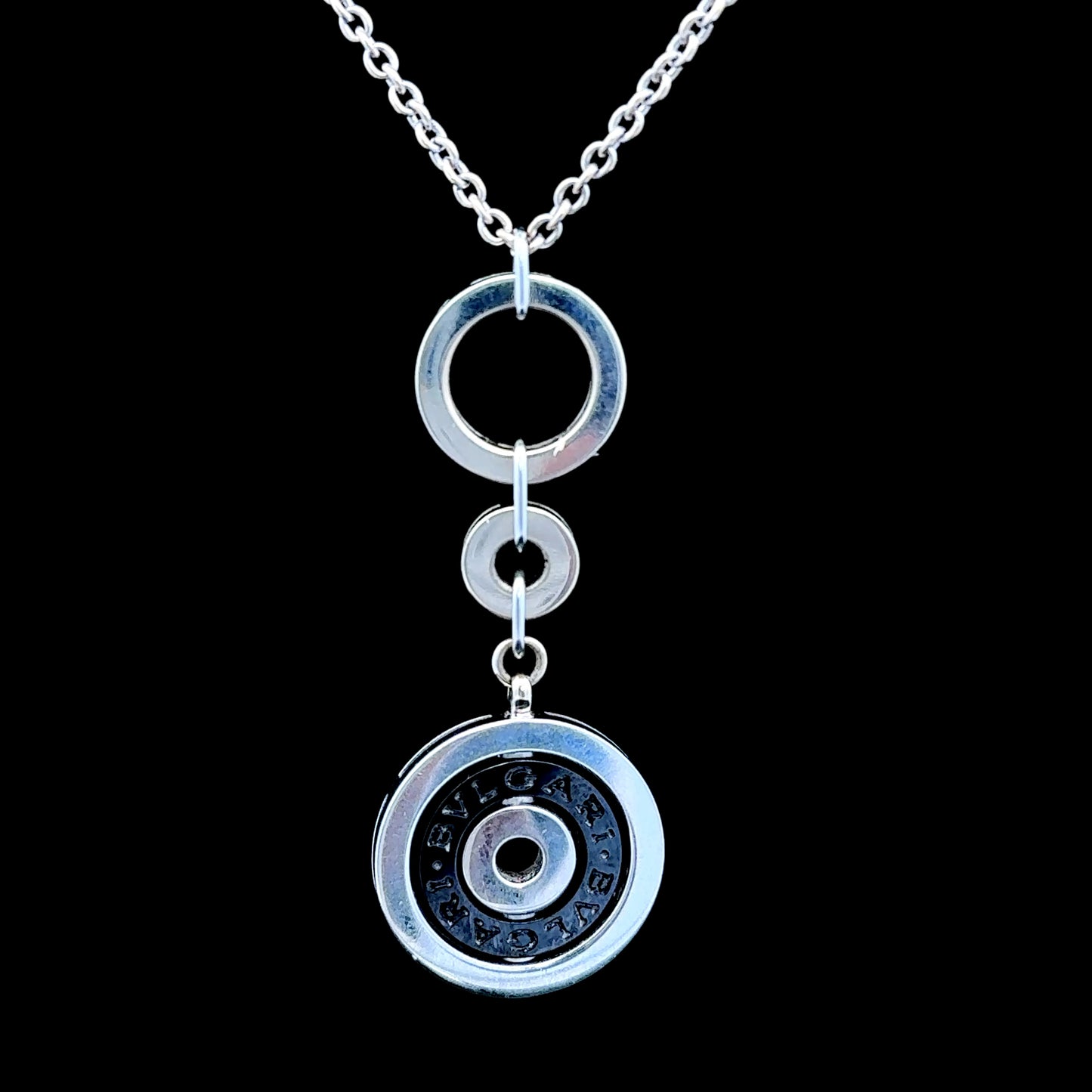 18K White Gold Bulgari Necklace & Pendant
