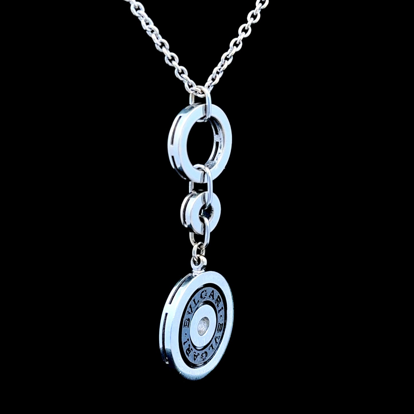 18K White Gold Bulgari Necklace & Pendant