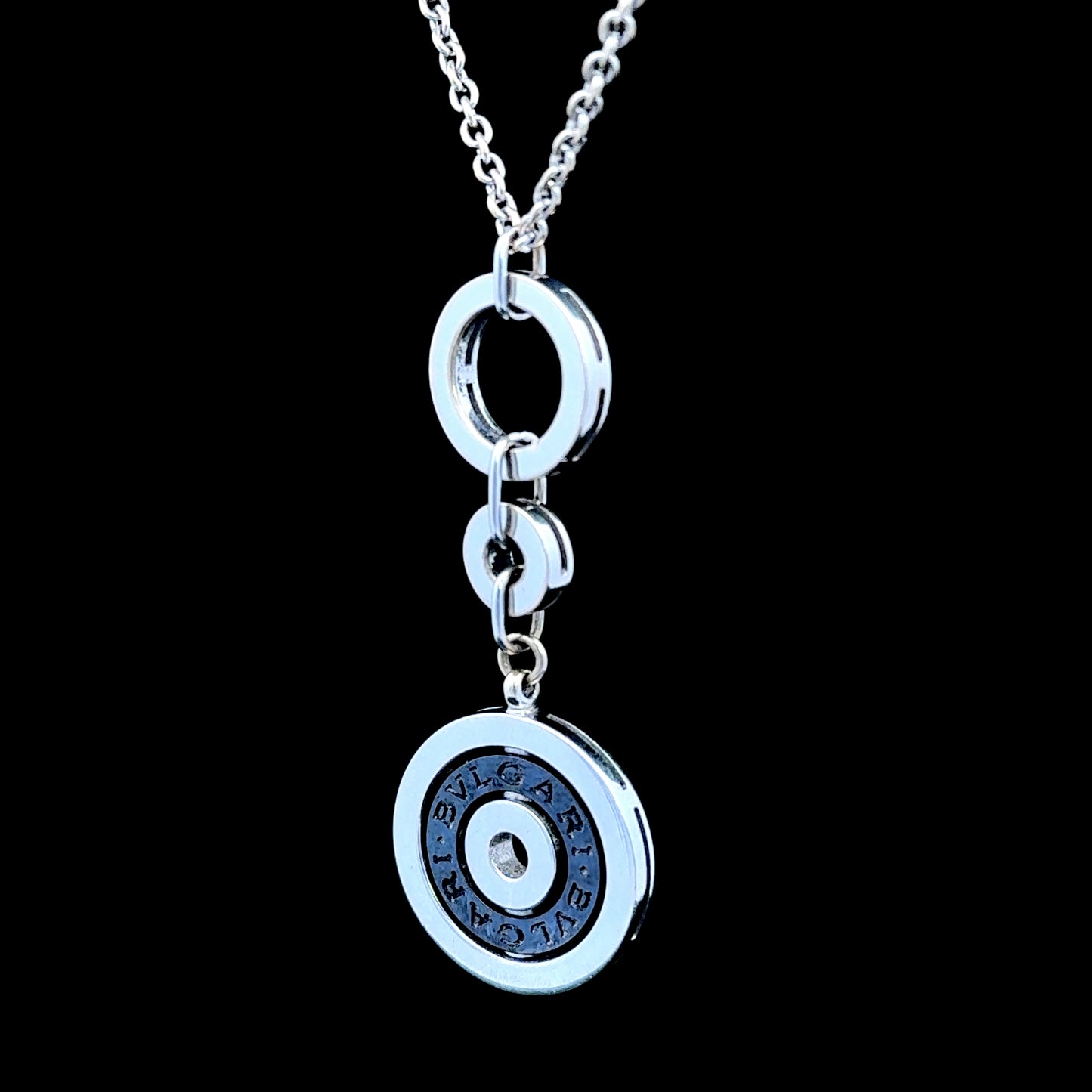 18K White Gold Bulgari Necklace & Pendant
