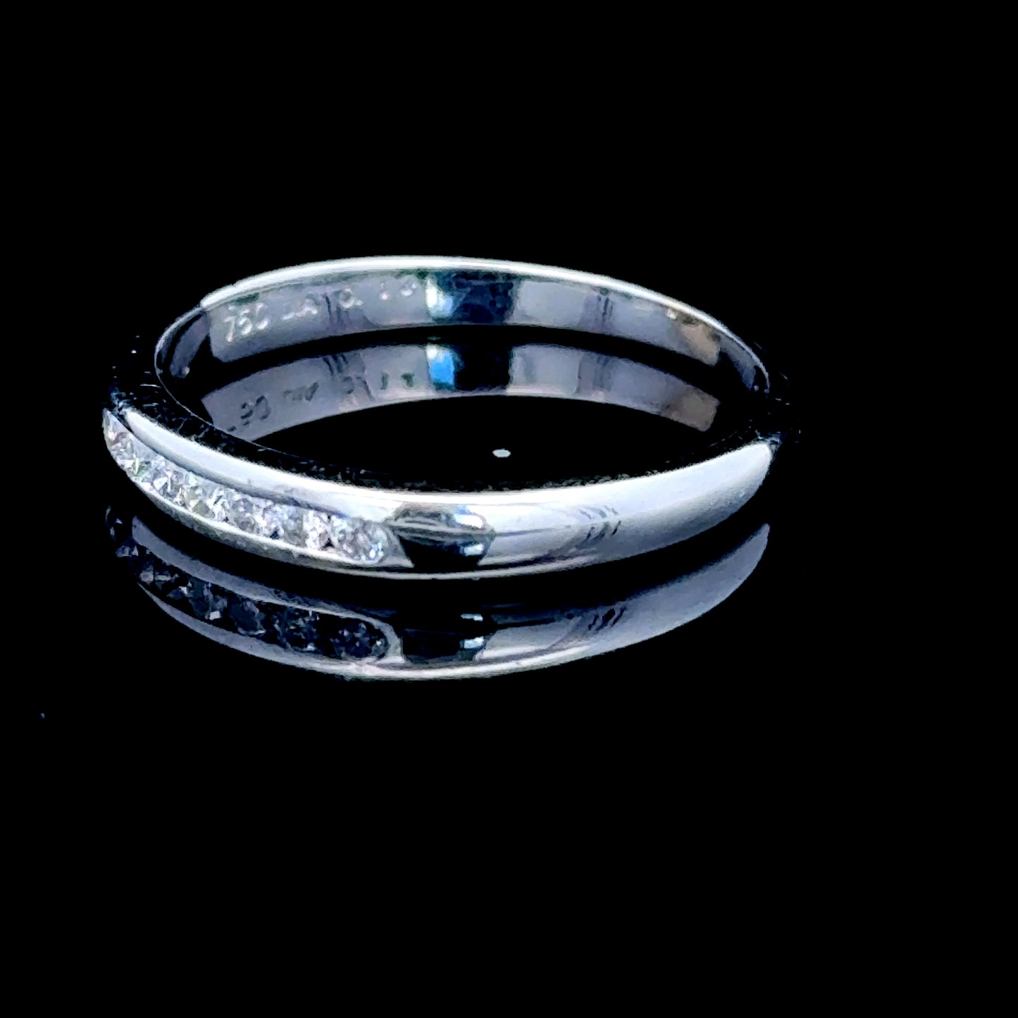 18K White Gold Diamond Eternity Band APPX 0.25 CTS