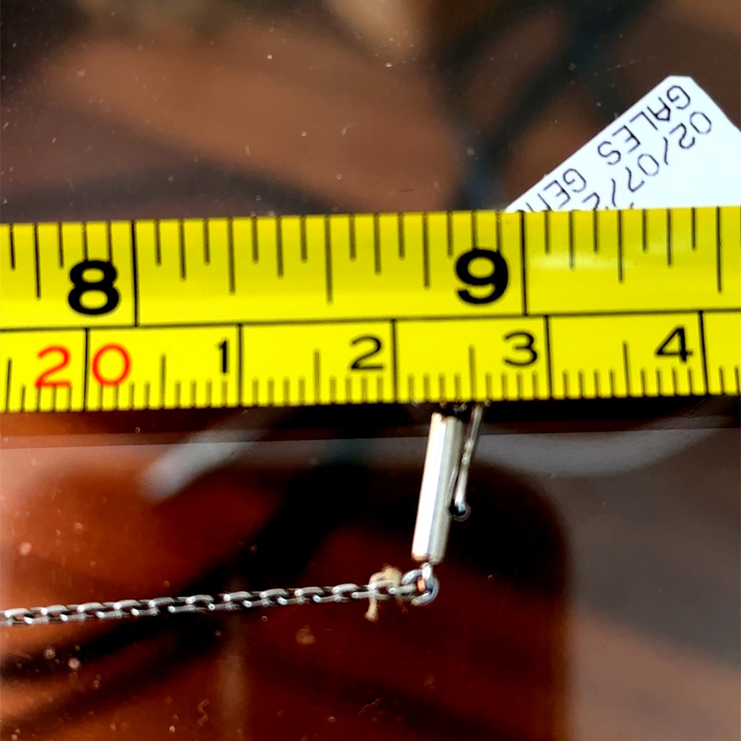 18K White Gold Diamond Bow Pendant & Chain APPX 2 CTS