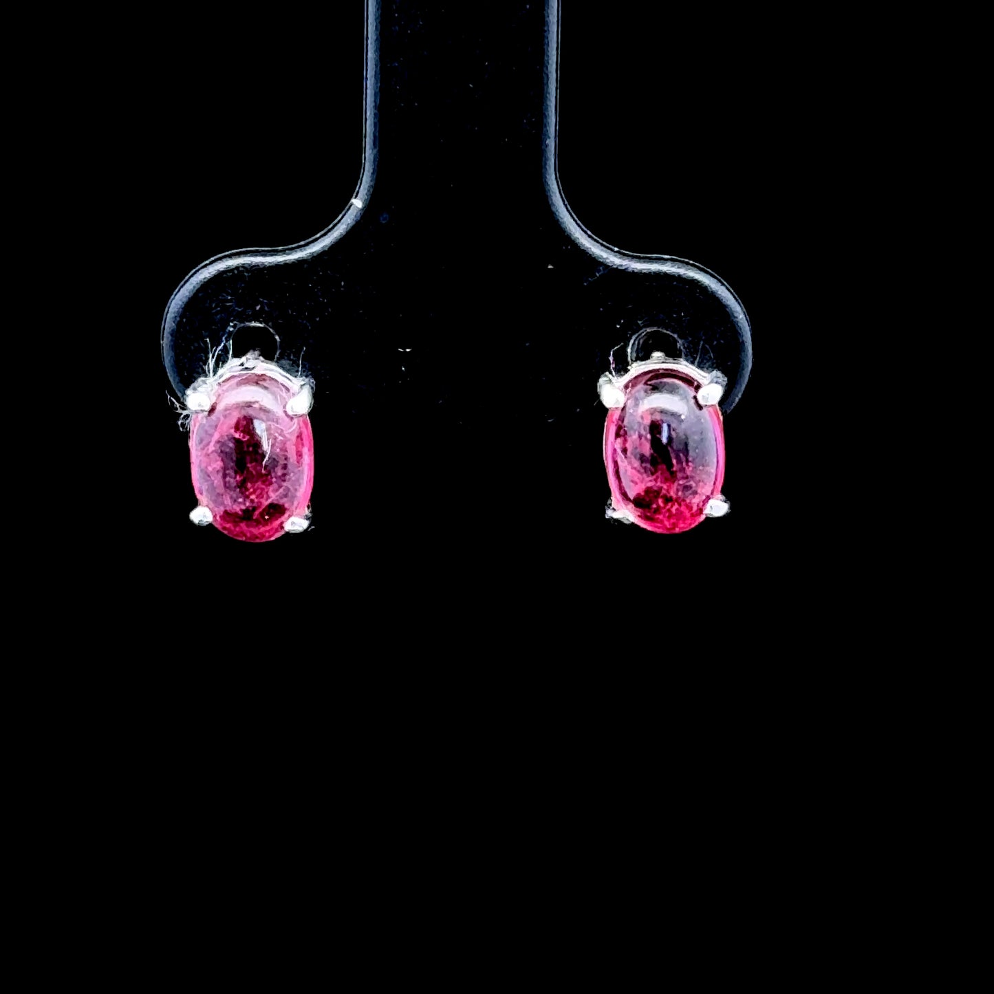 9K White Gold Tourmaline Studs