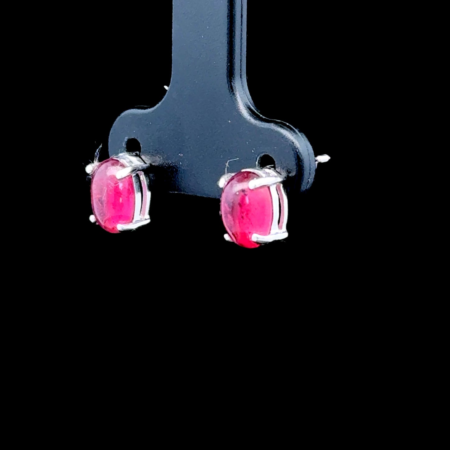 9K White Gold Tourmaline Studs