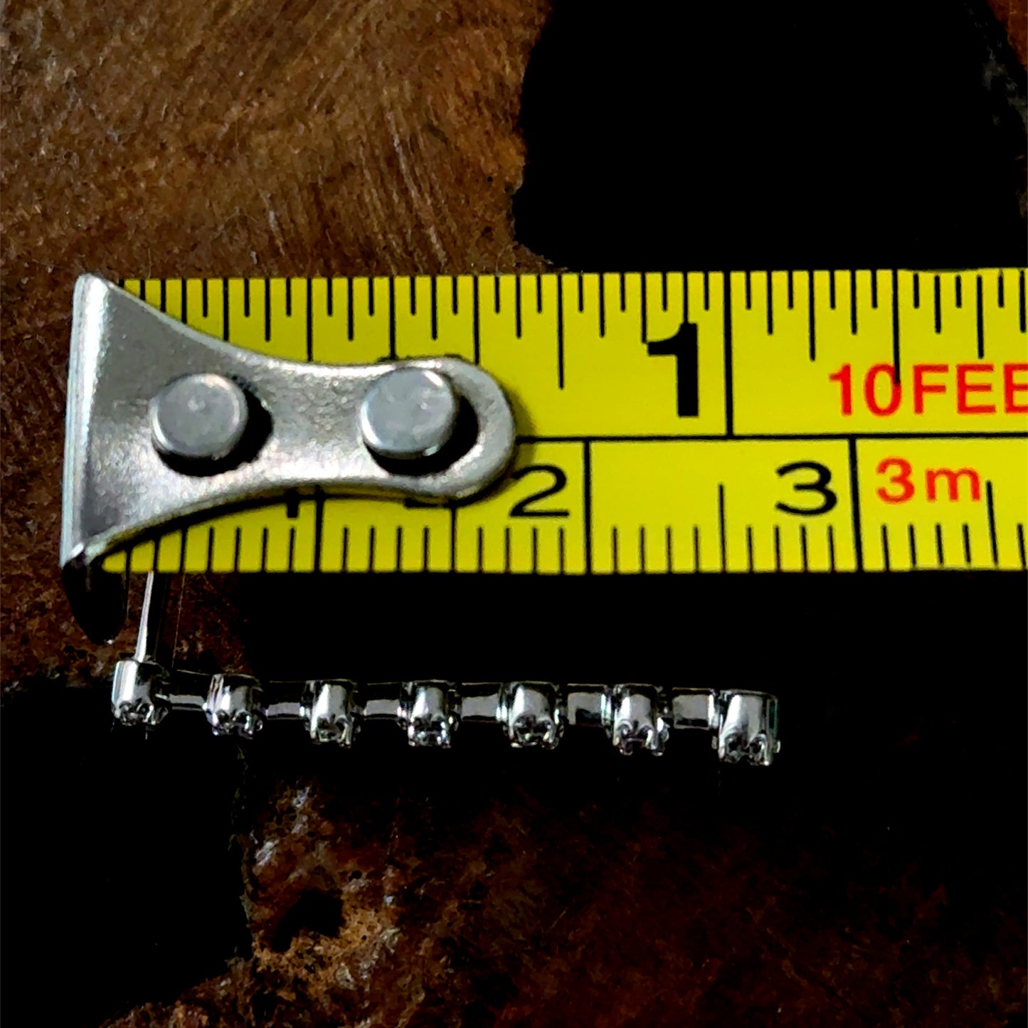 18K White Gold Oval Diamond Pendant & Line Earring Set