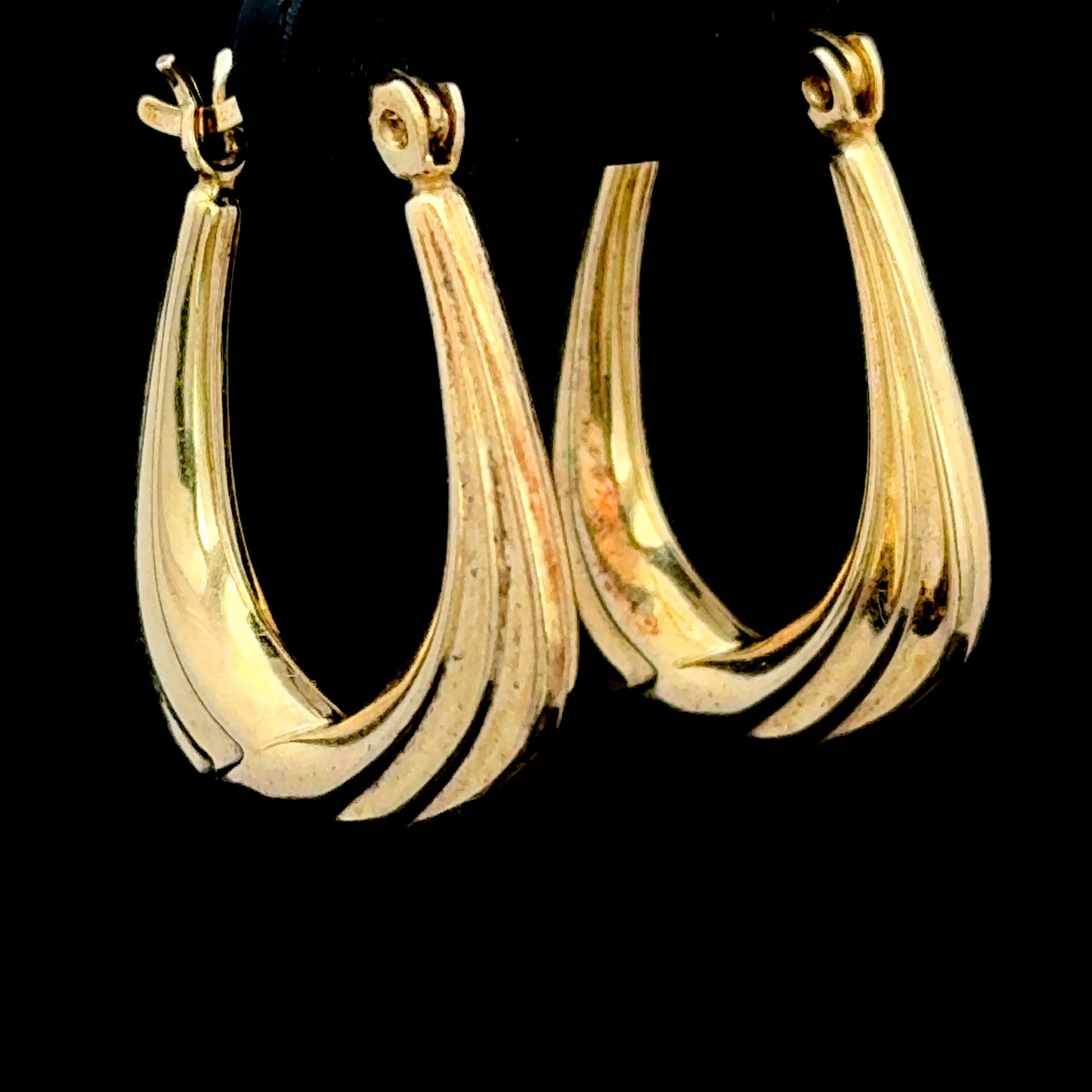 9K Yellow Gold Hoops