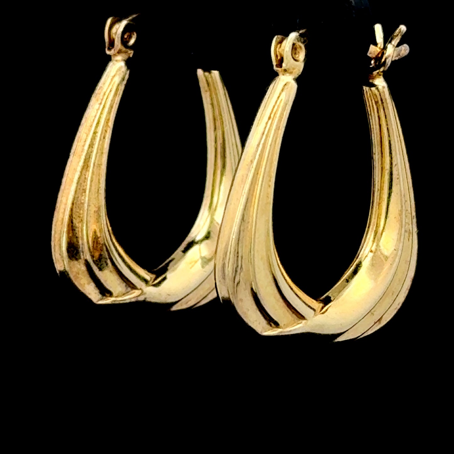 9K Yellow Gold Hoops