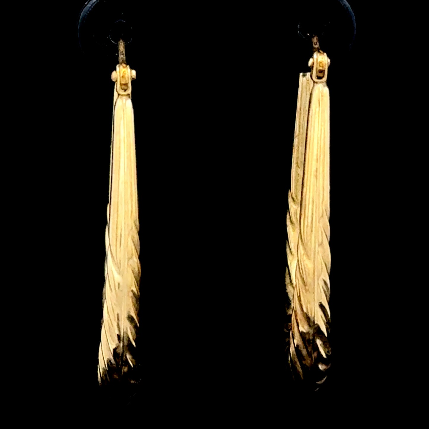9K Yellow Gold Hoops