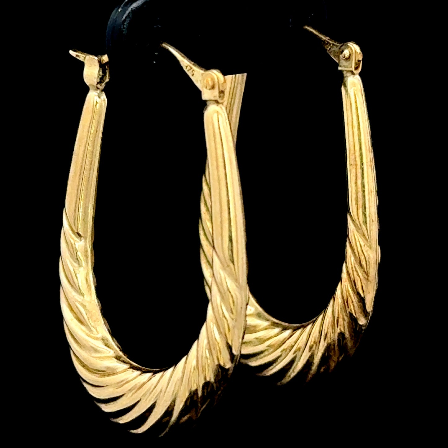 9K Yellow Gold Hoops