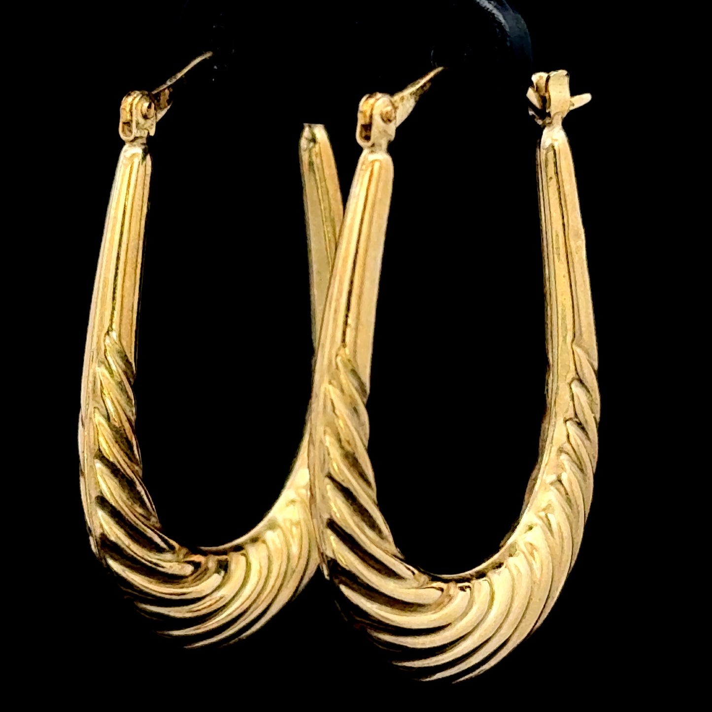 9K Yellow Gold Hoops