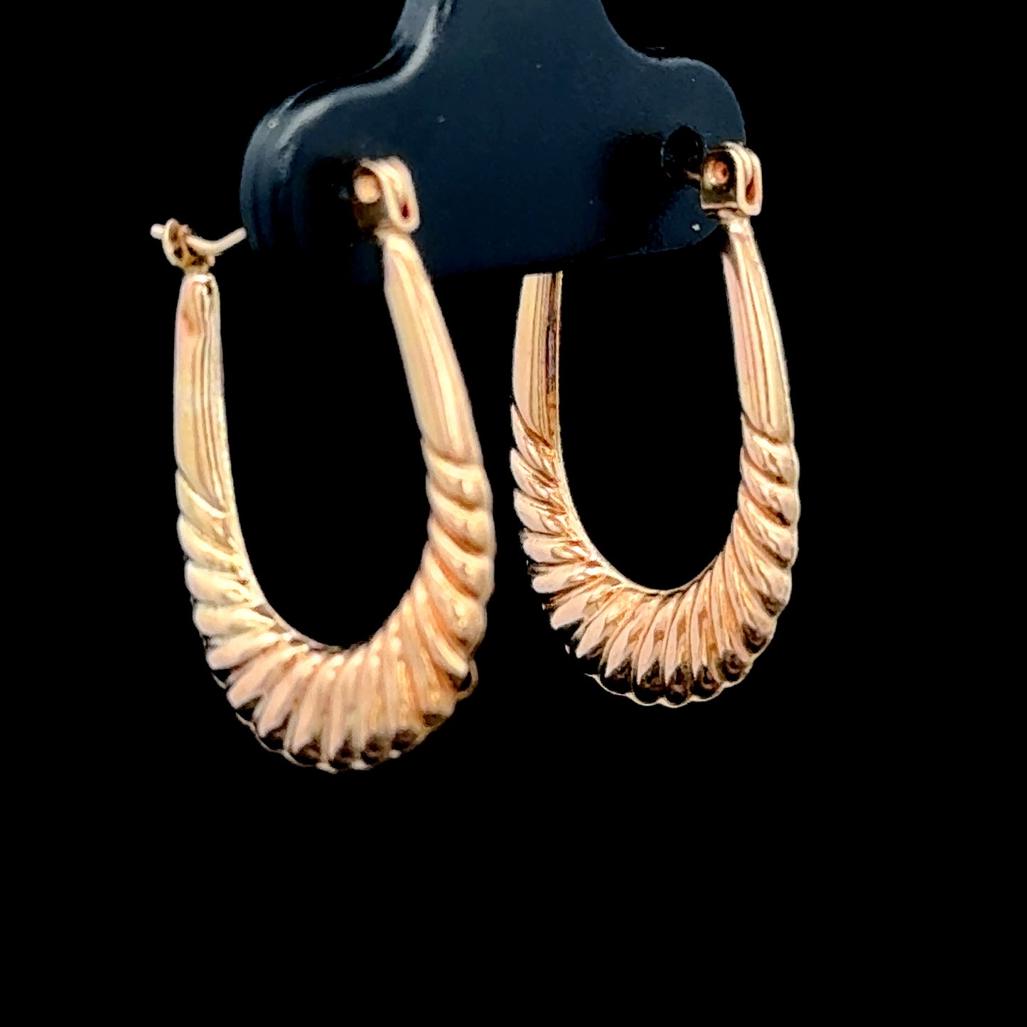 9K Yellow Gold Hoops