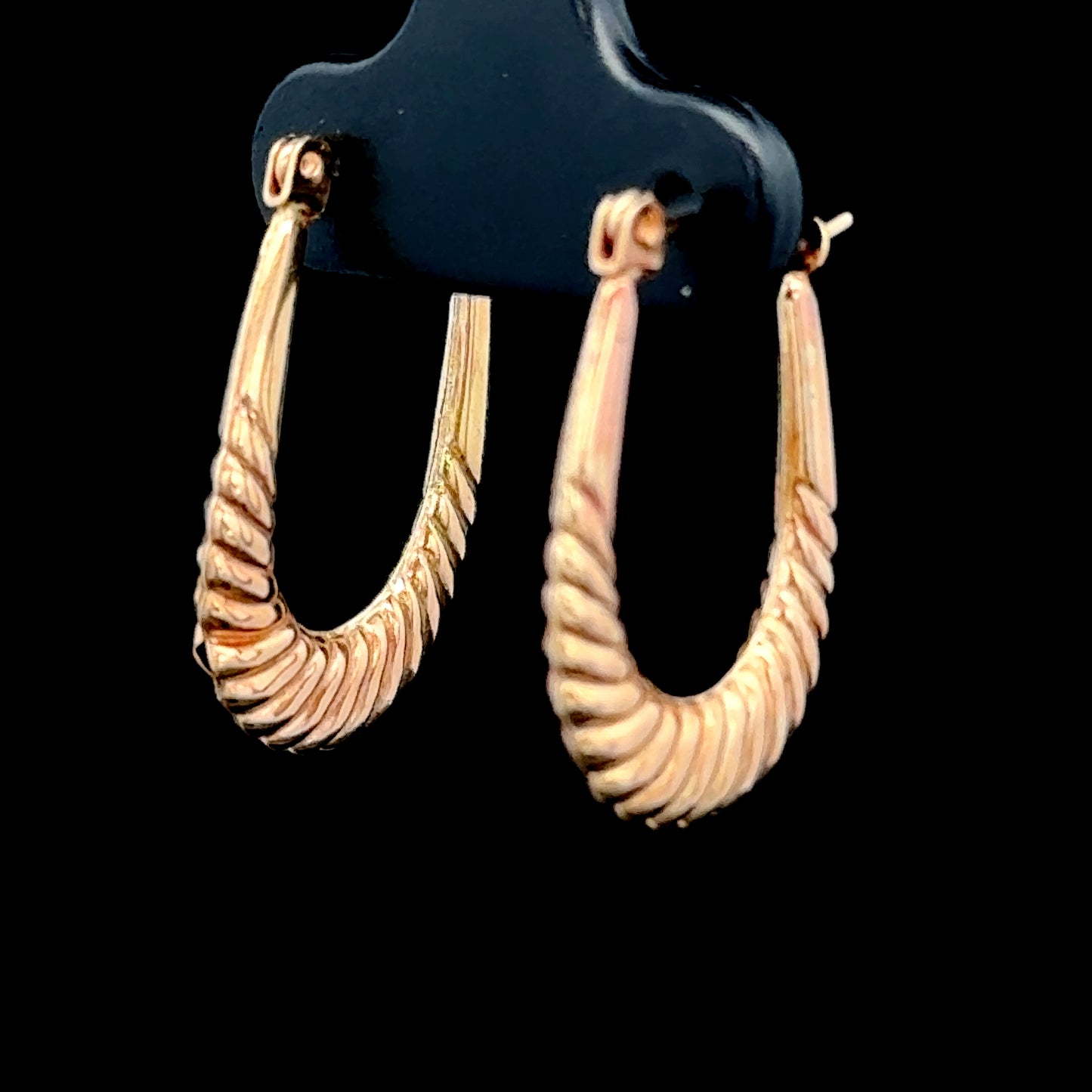 9K Yellow Gold Hoops