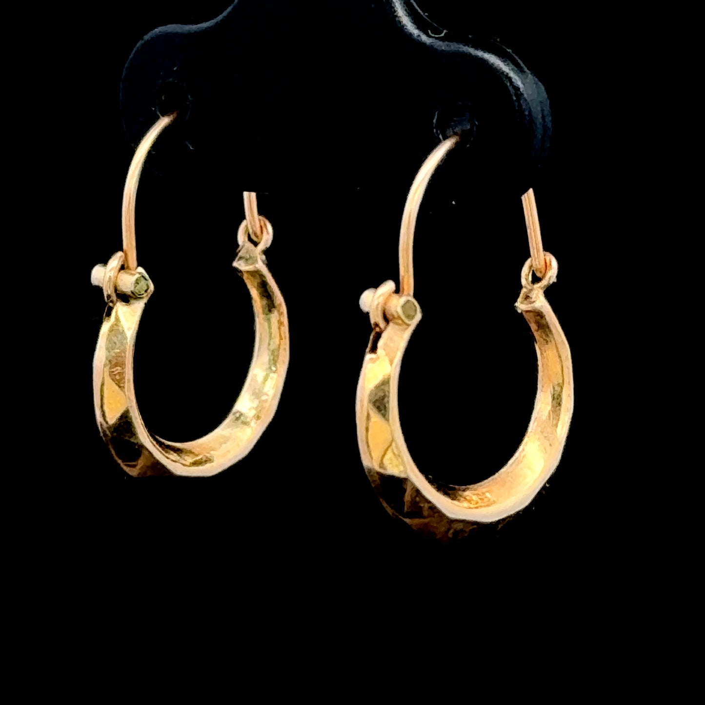 9K Yellow Gold Hoops