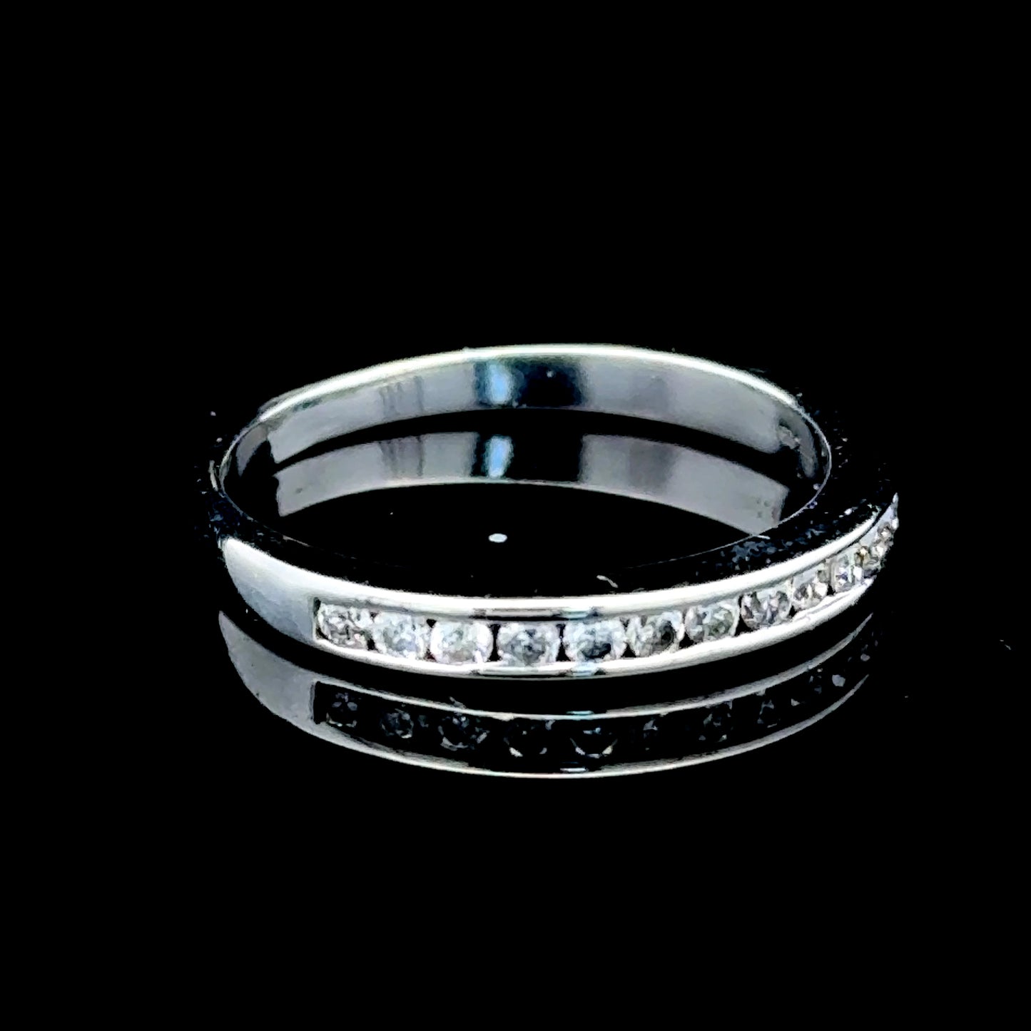 18K White Gold Diamond Eternity Ring APPX 0.20 CTS