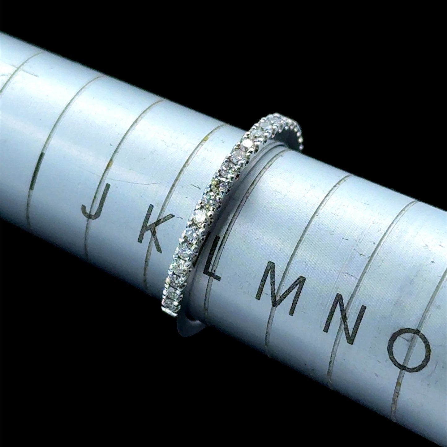 18K White Gold Diamond Half Eternity Ring APPX 0.25 CTS