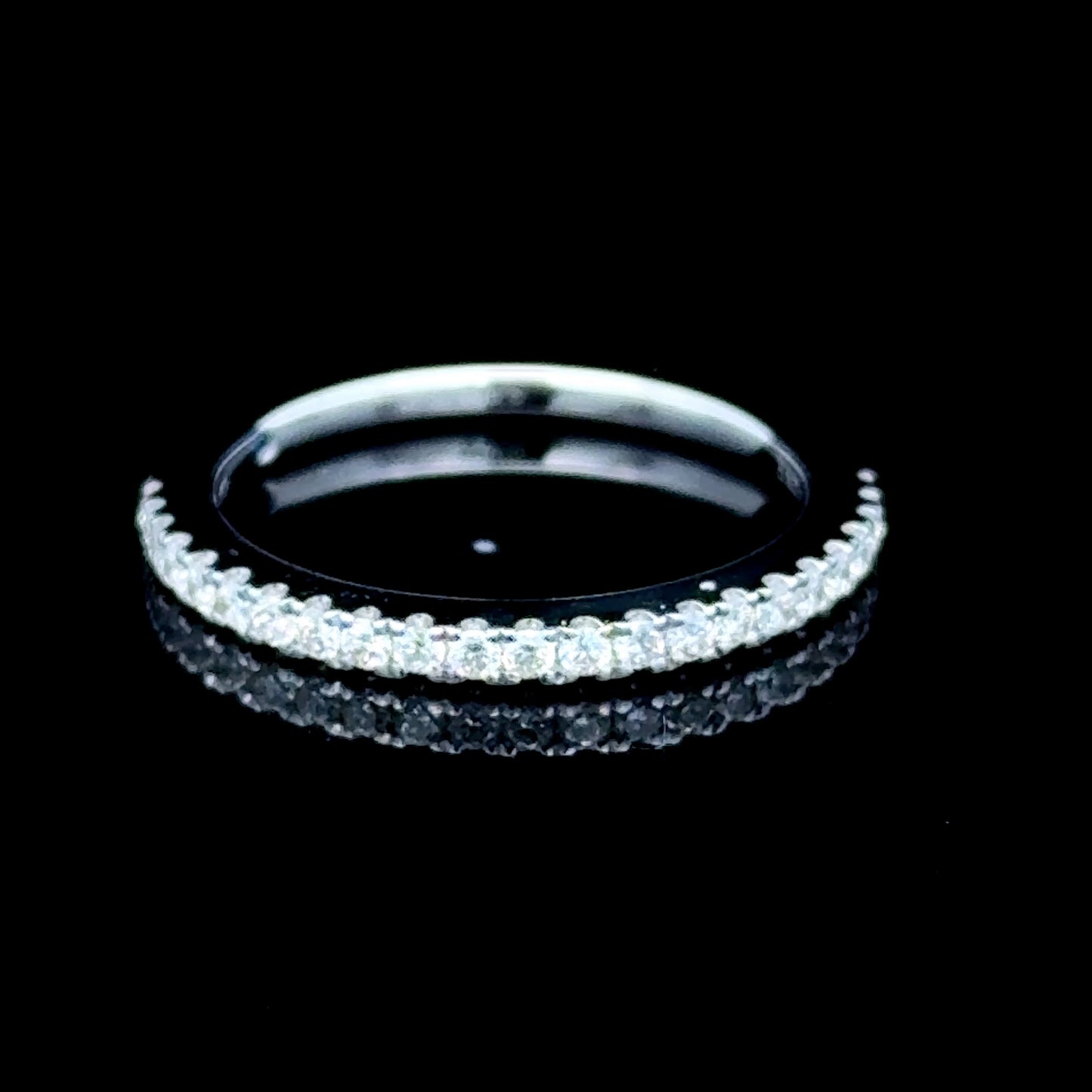 18K White Gold Diamond Half Eternity Ring APPX 0.25 CTS