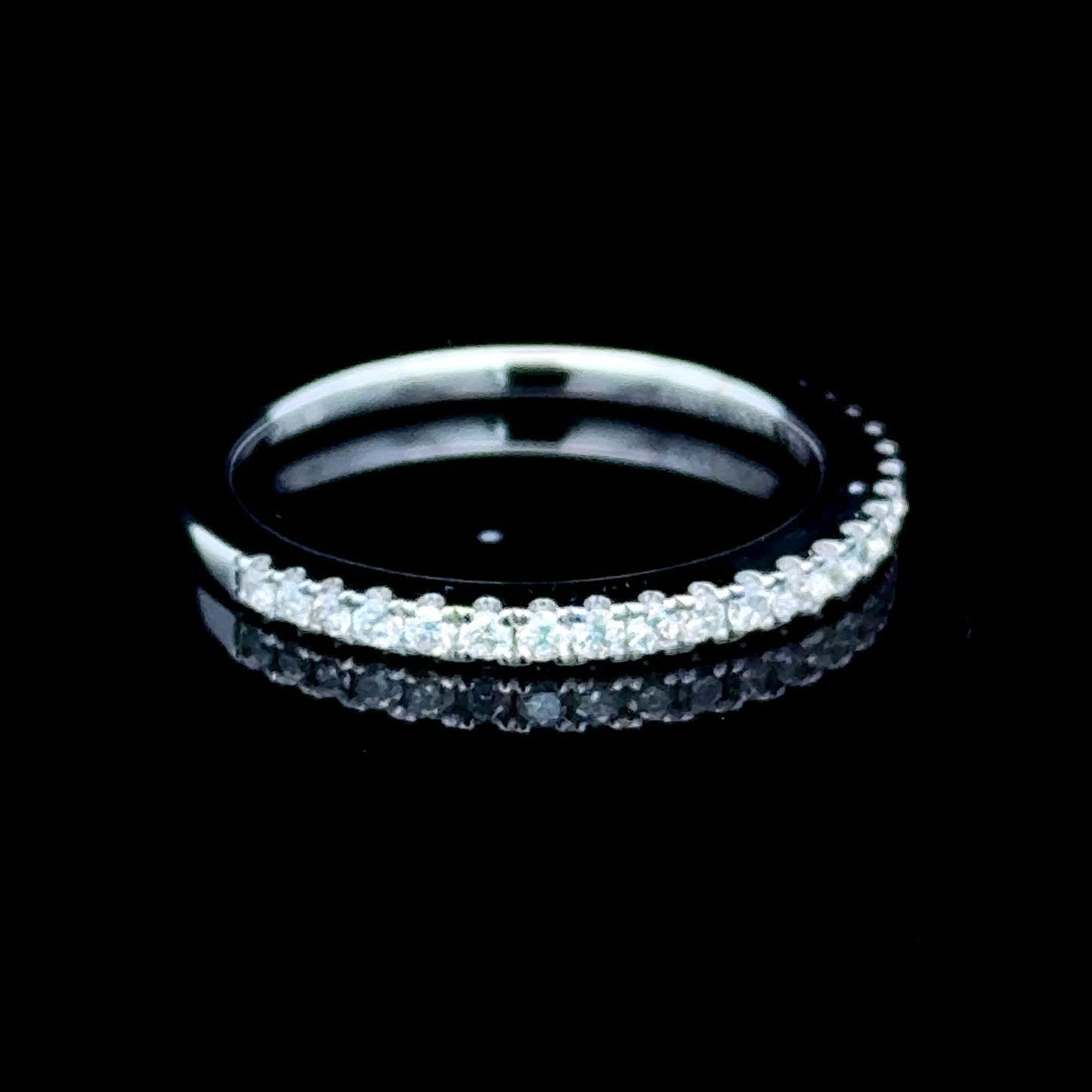 18K White Gold Diamond Half Eternity Ring APPX 0.25 CTS