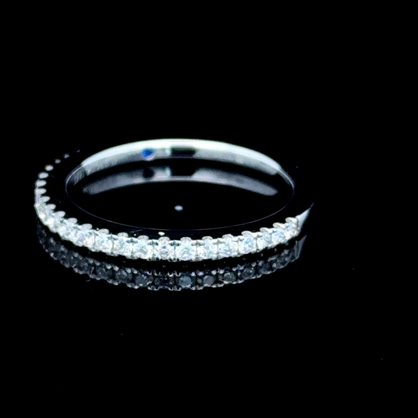 18K White Gold Diamond Half Eternity Ring APPX 0.25 CTS