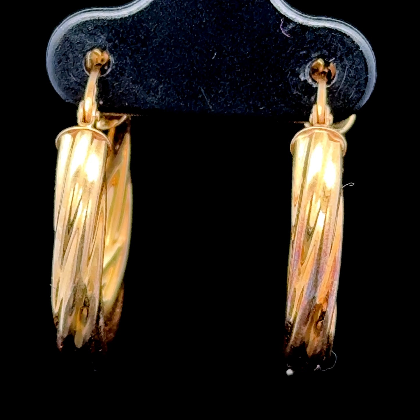 9K Yellow Gold Hoops