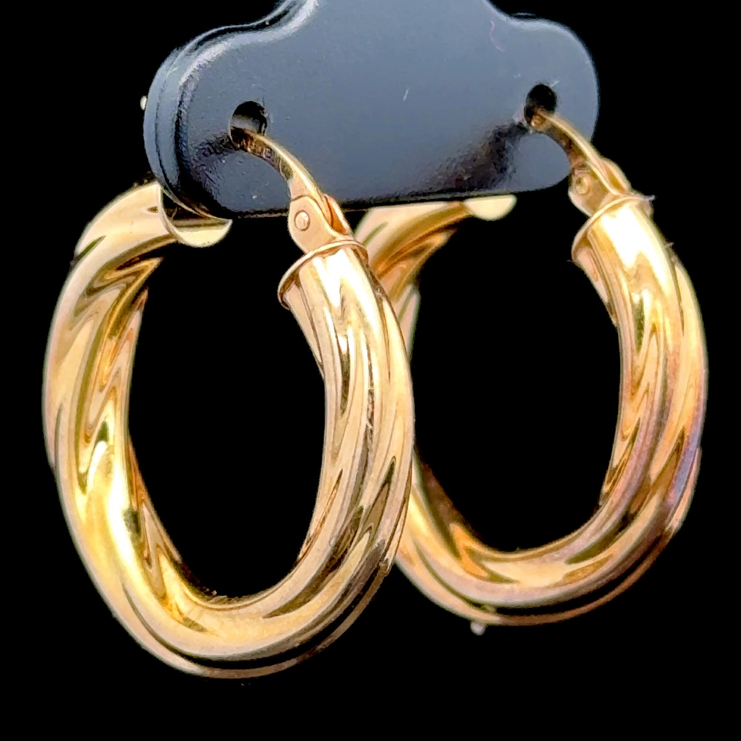 9K Yellow Gold Hoops