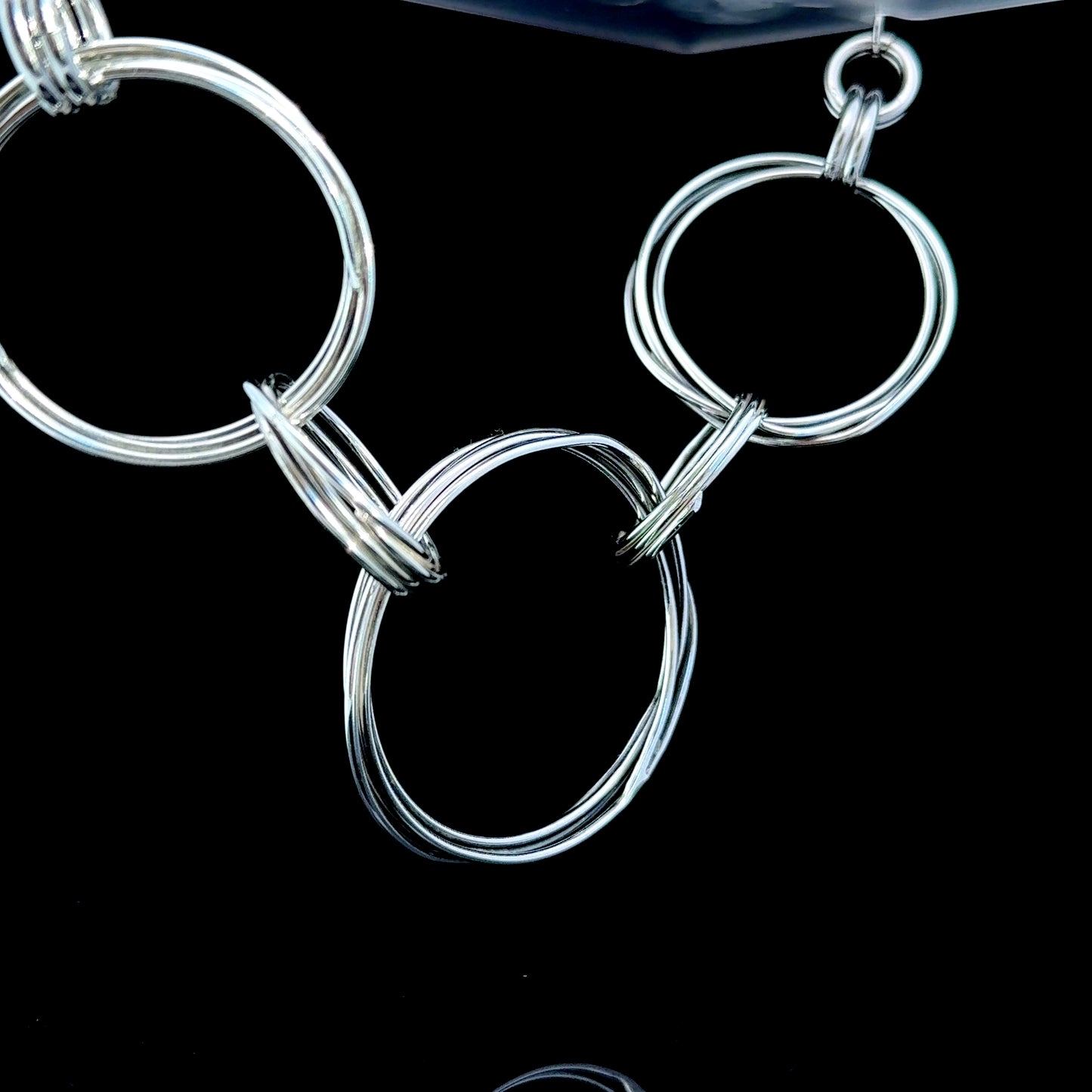 Giovanni Raspini Silver Hoops Necklace