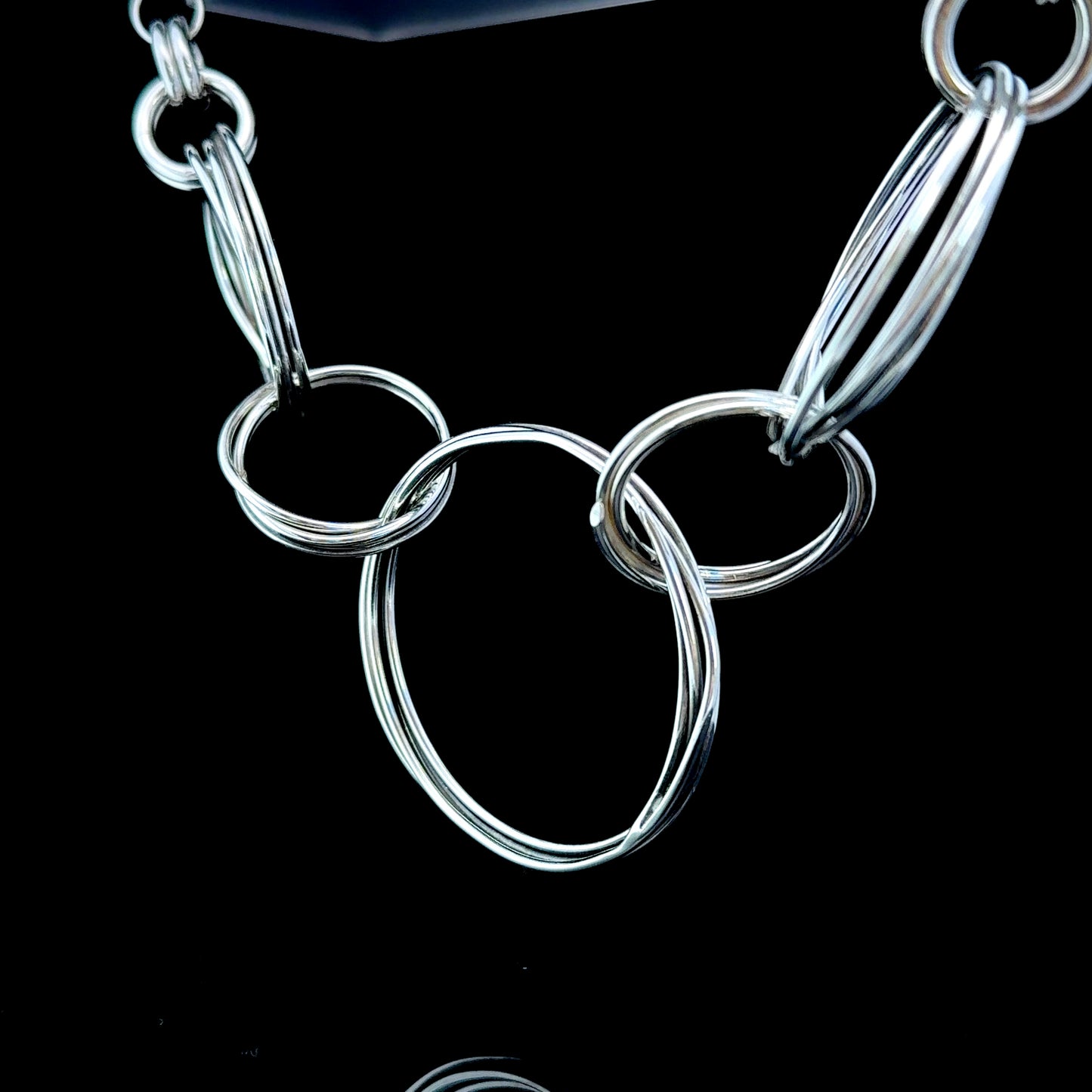 Giovanni Raspini Silver Hoops Necklace