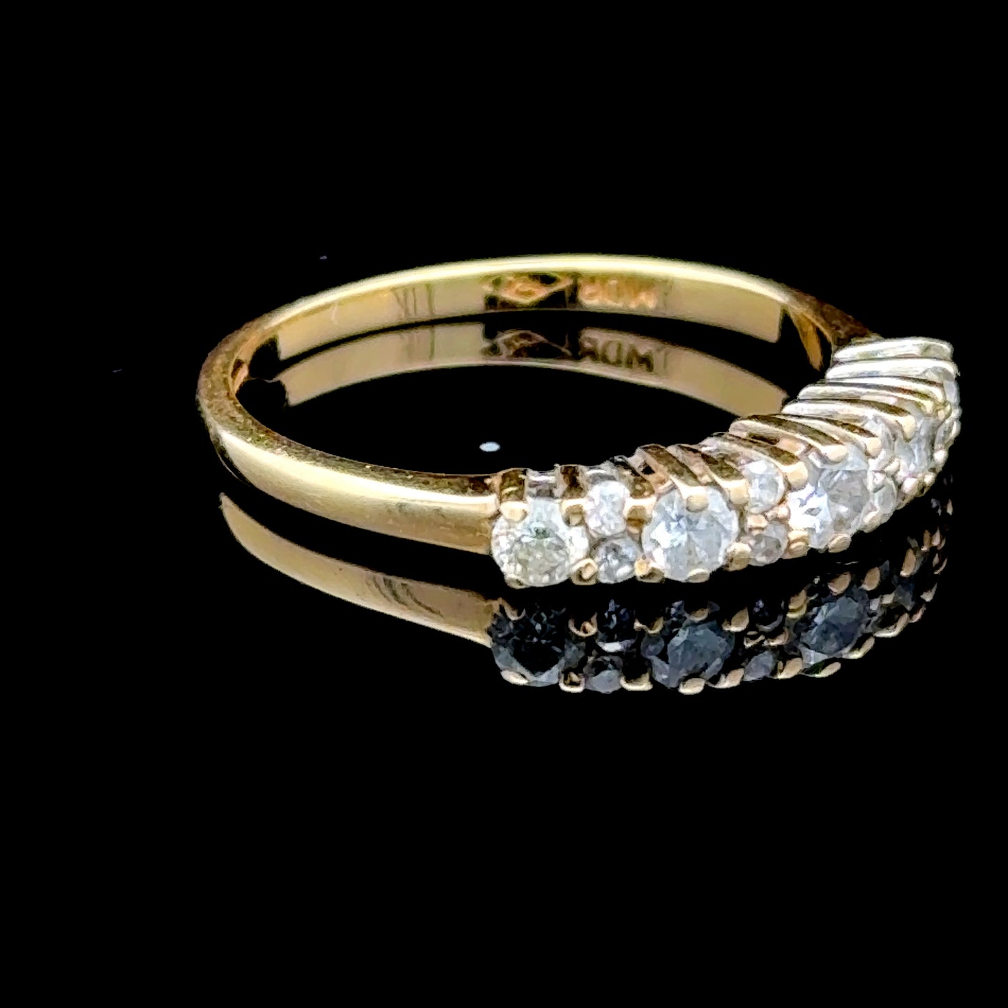 18K Yellow Gold Diamond Band APPX 0.5 CTS