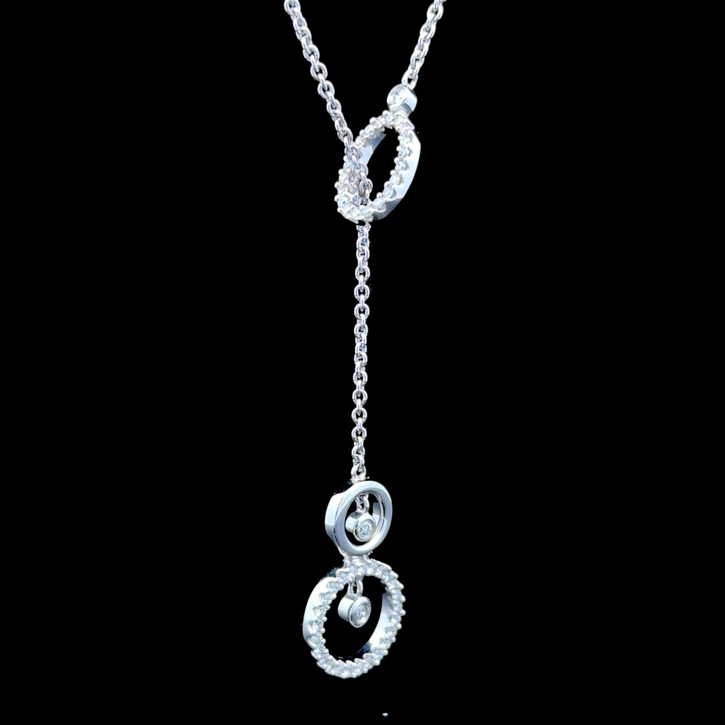 18K White Gold Diamond Necklace
