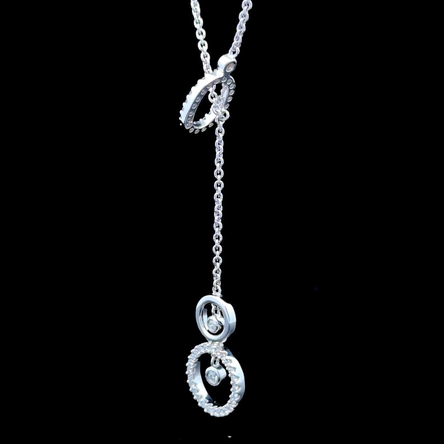 18K White Gold Diamond Necklace