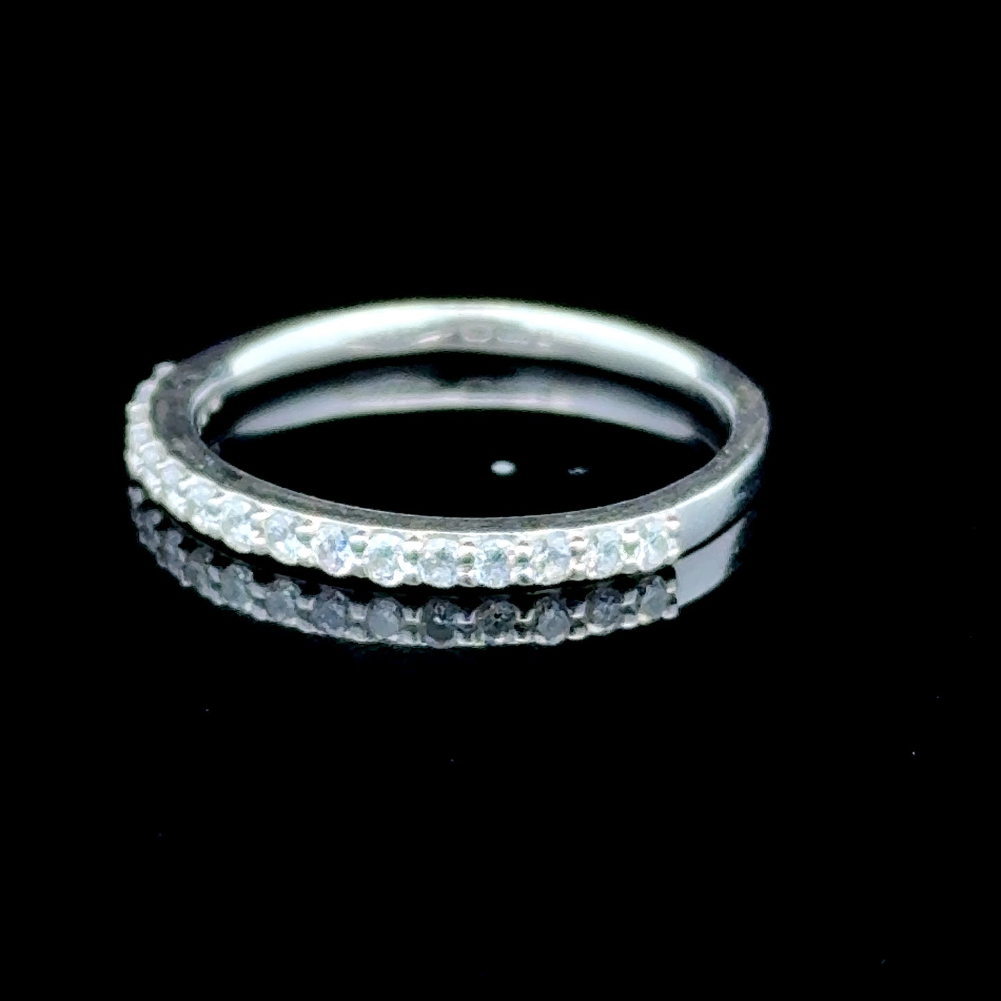 Platinum Diamond Micro Band APPX 0.25 CTS
