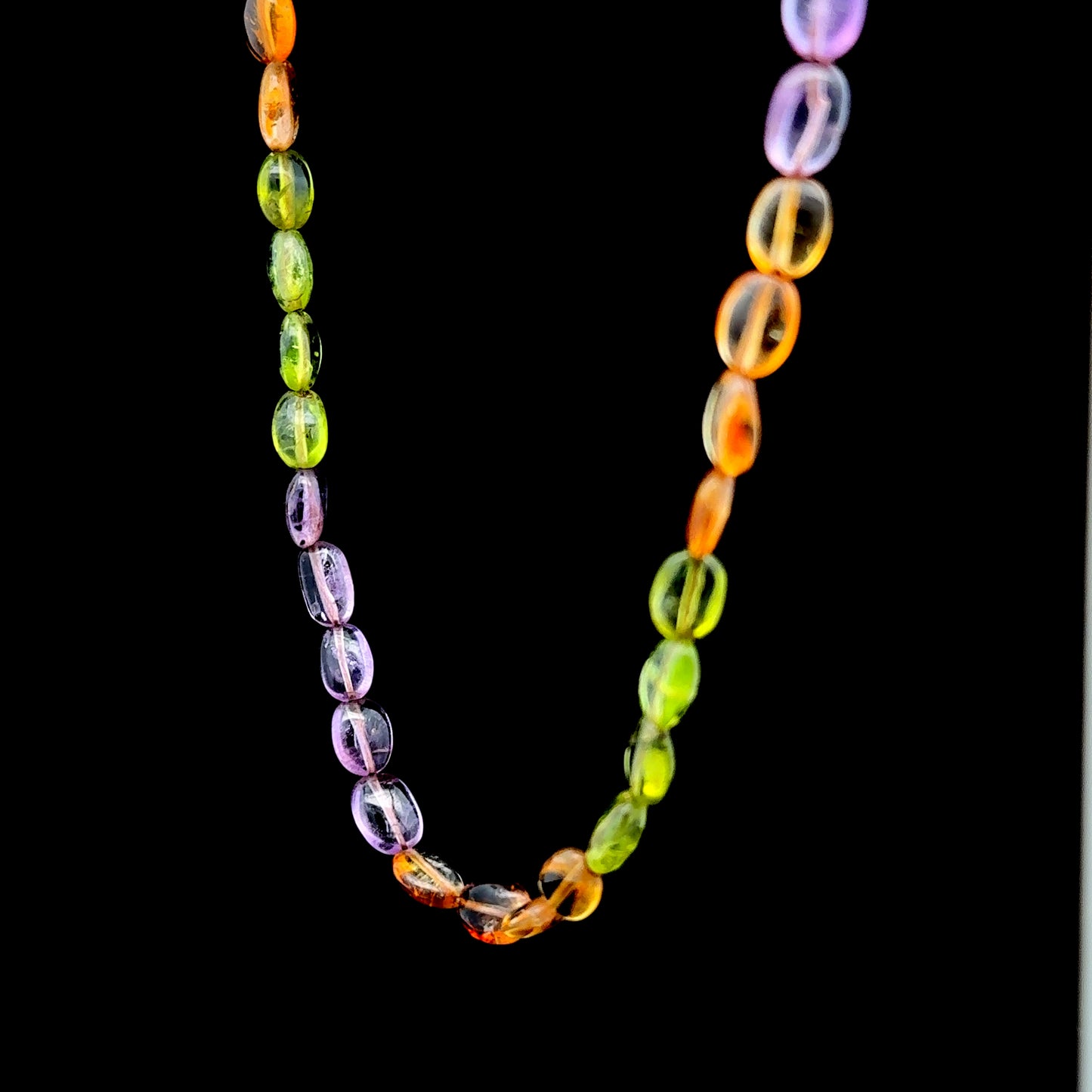 14L Amethyst, Peridot & Citrine Necklace
