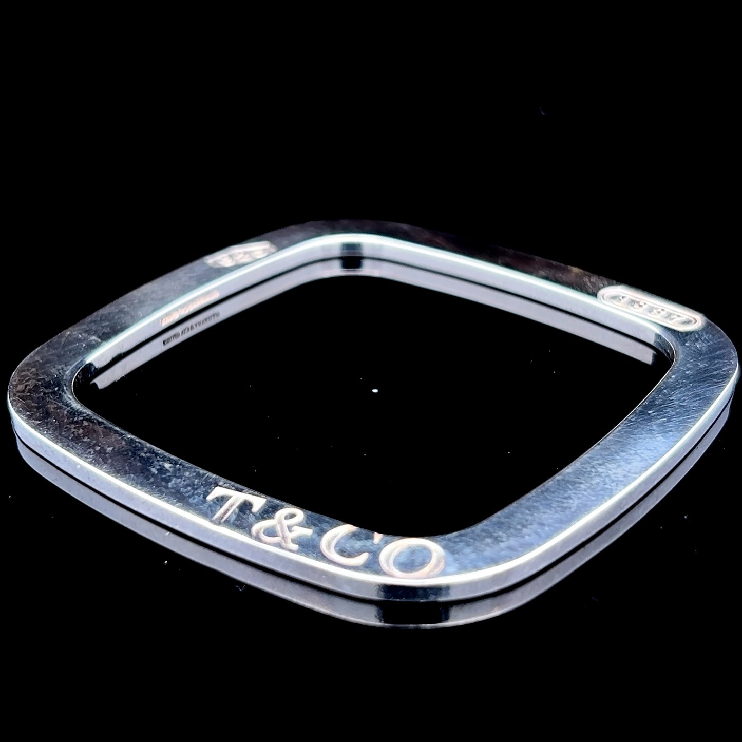 Tiffany & Co Silver Square Bangle