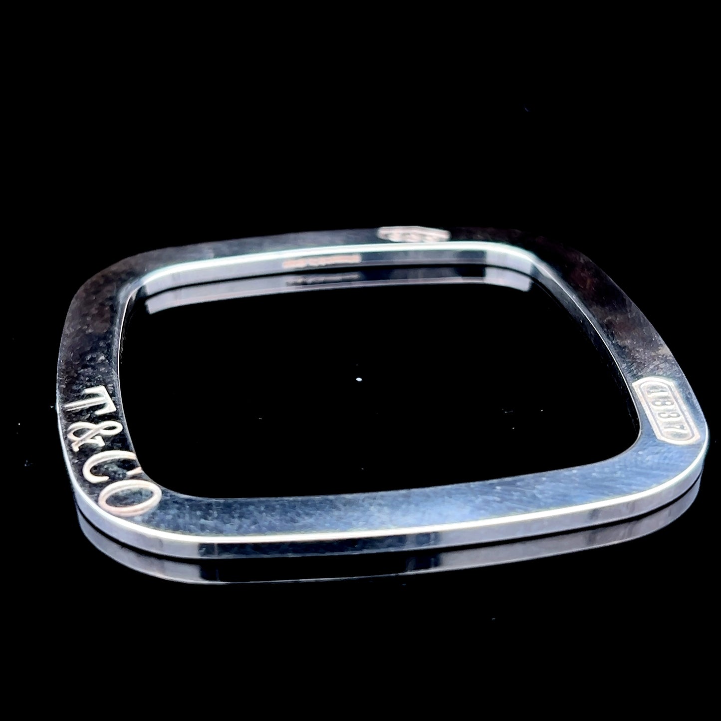 Tiffany & Co Silver Square Bangle
