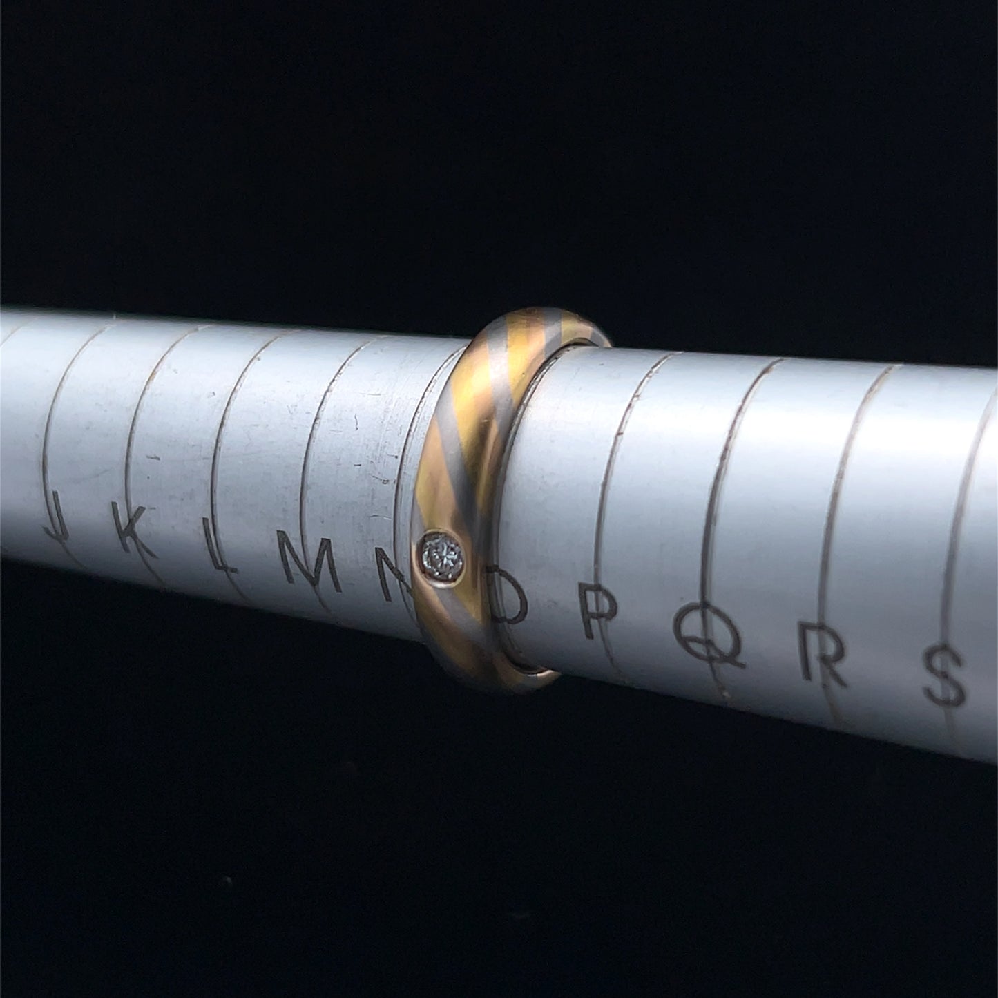 18K Yellow Gold / White Gold / Rose Gold Tricolour Band