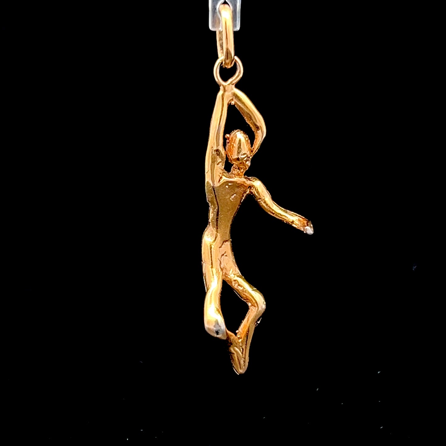 9K Yellow Gold Dancing Man Pendant