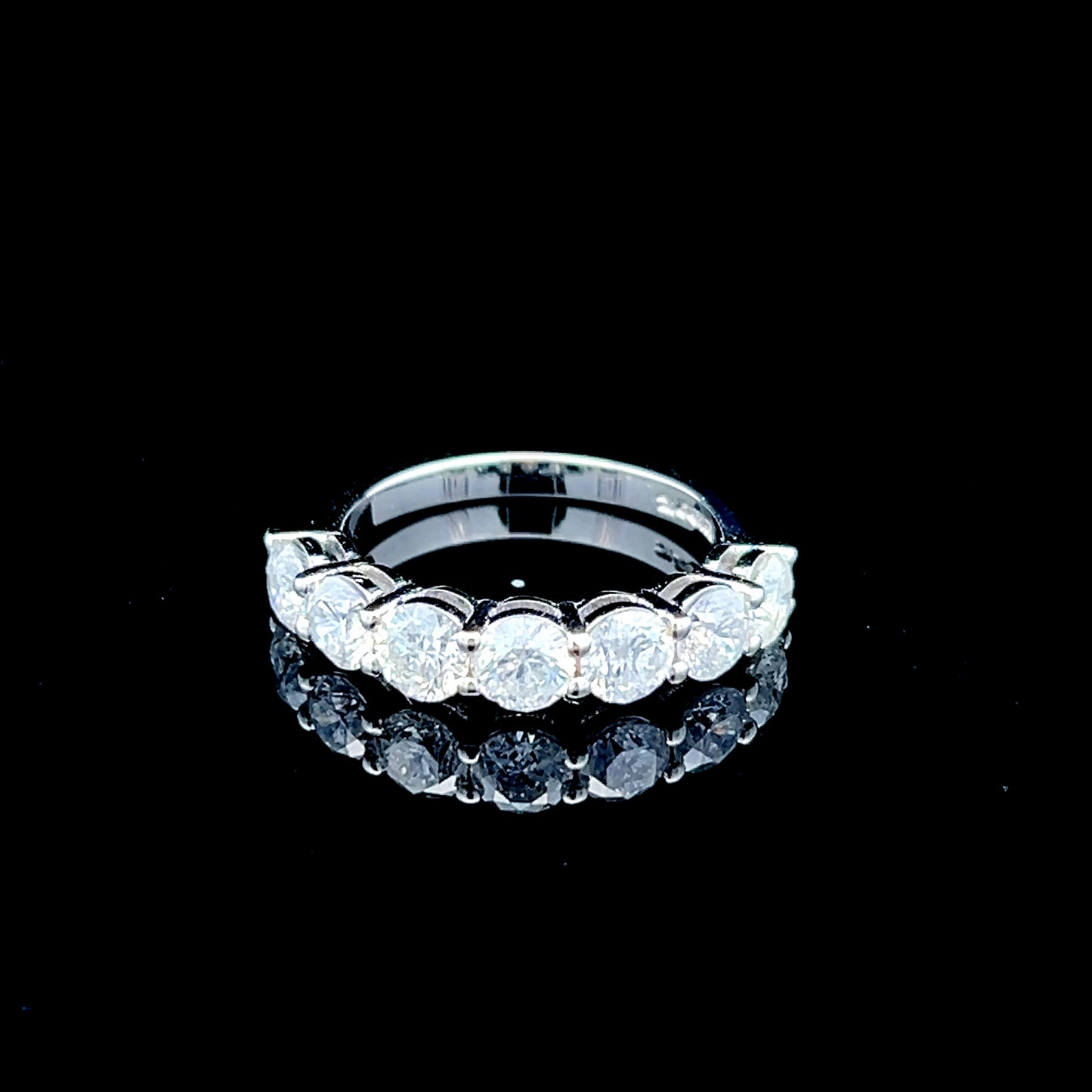 Platinum 7 Stone Diamond Ring APPX 1.75 CTS