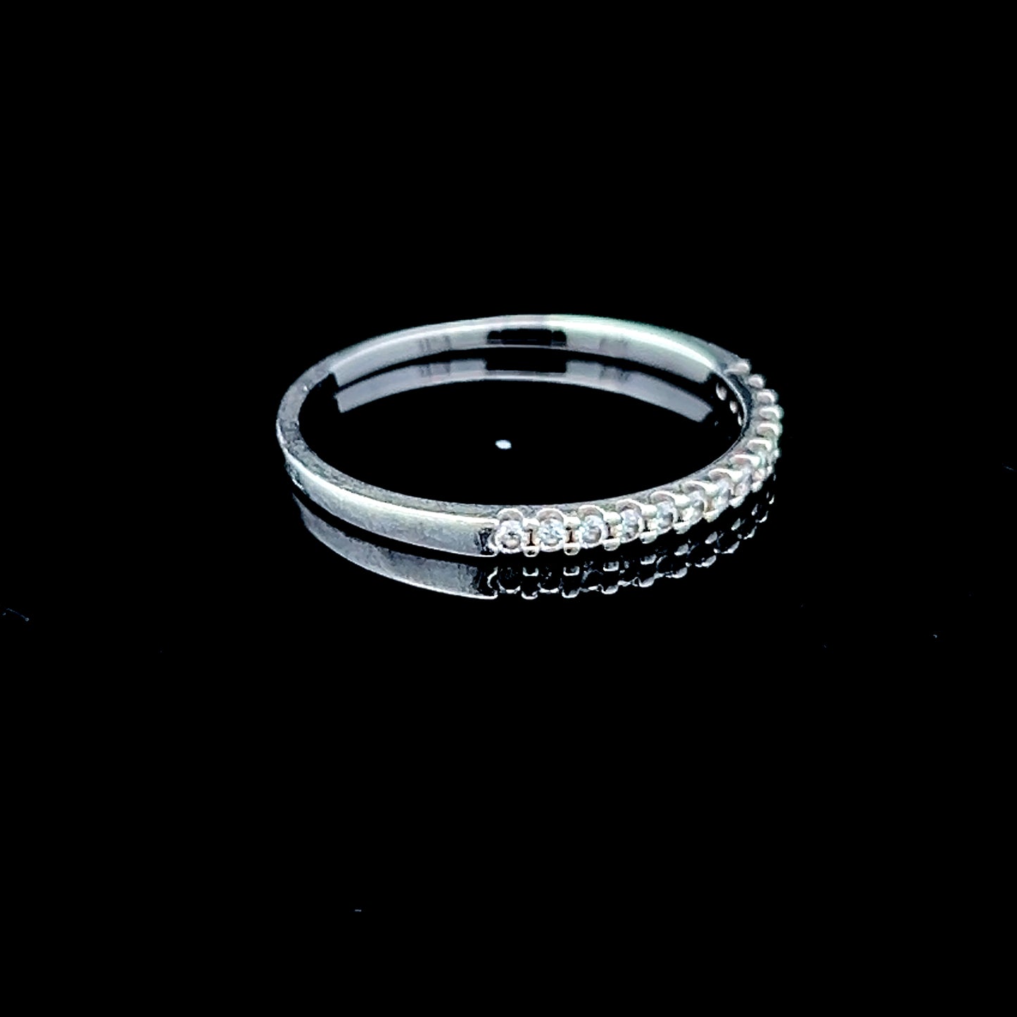 Platinum Diamond Micro Band