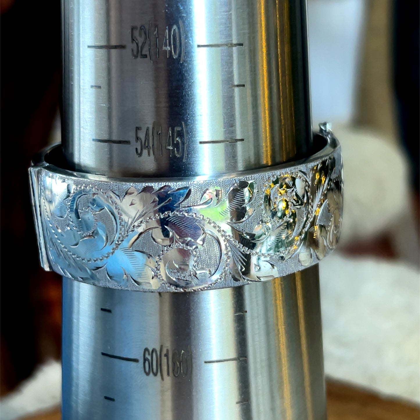 Silver 1966 1/2 Engraved Bracelet