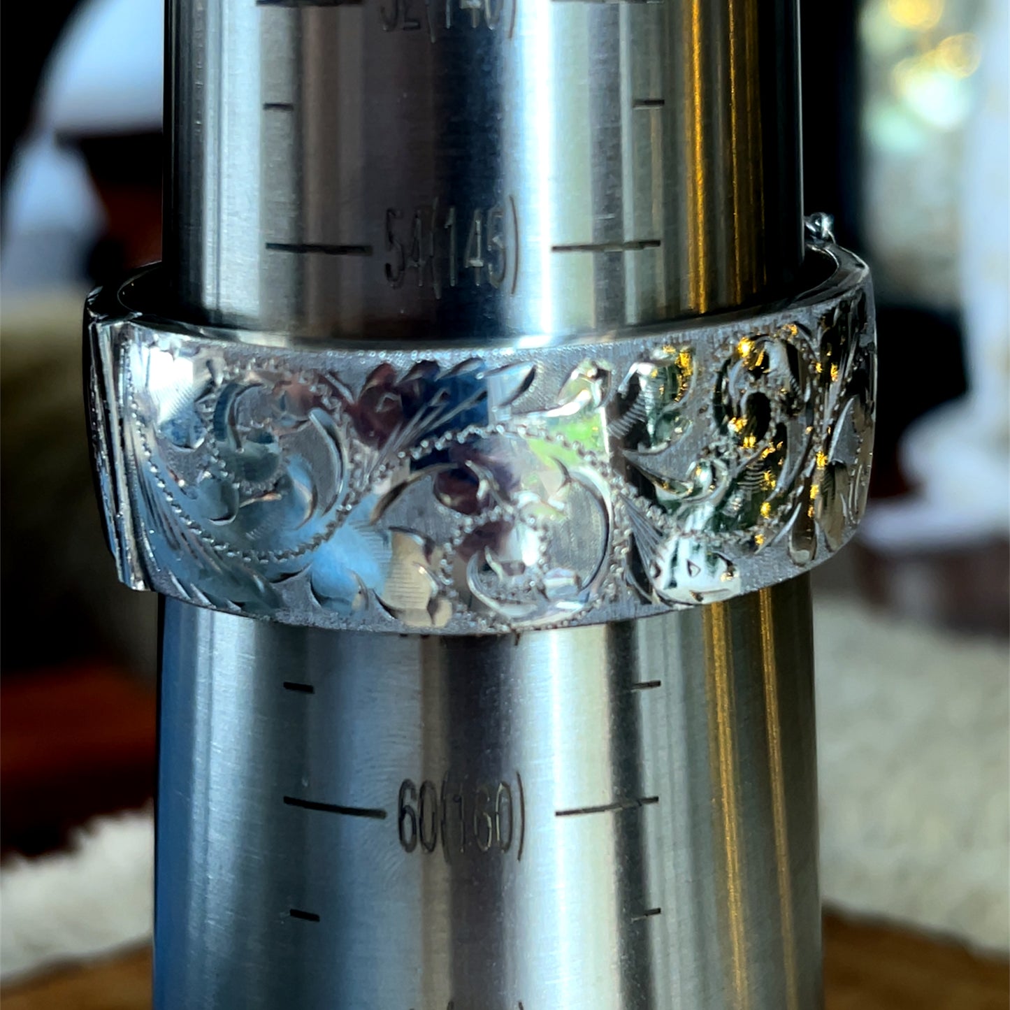 Silver 1966 1/2 Engraved Bracelet
