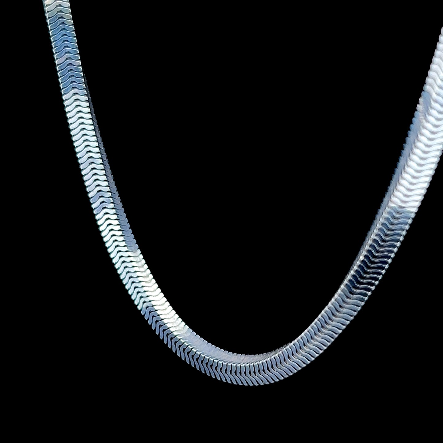 Silver Square Link Chain