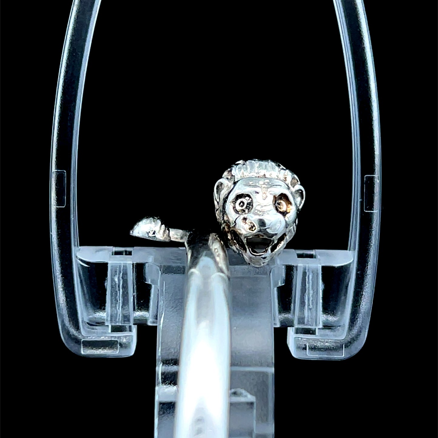 Silver Lion Bangle