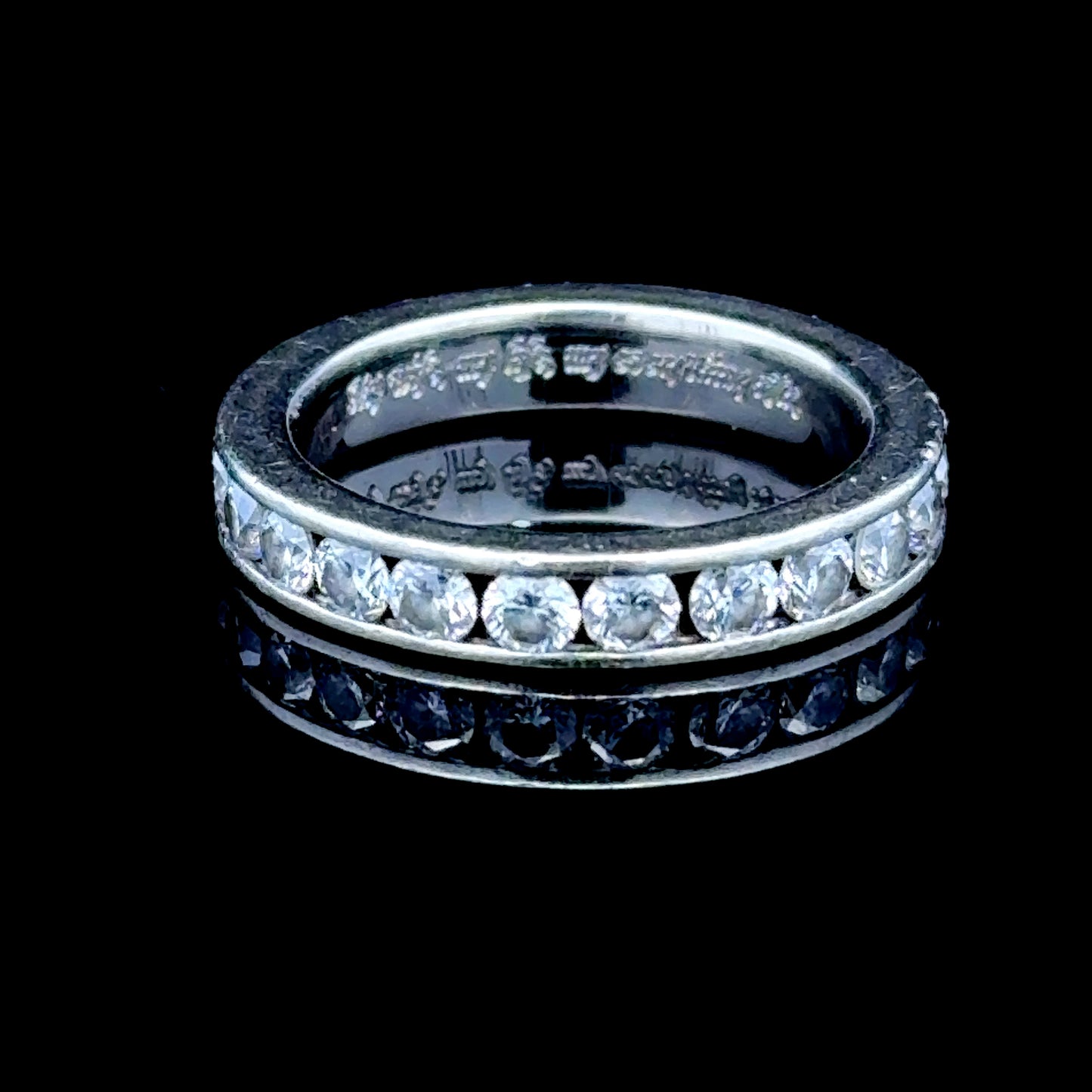 Platinum Channel Set Diamond Full Eternity APPX 2.0 CTS