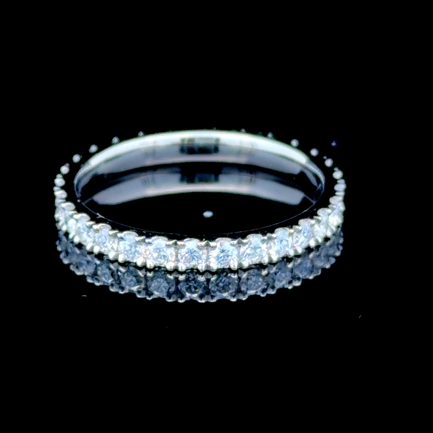 Platinum Diamond Full Eternity Band APPX 0.75 CTS