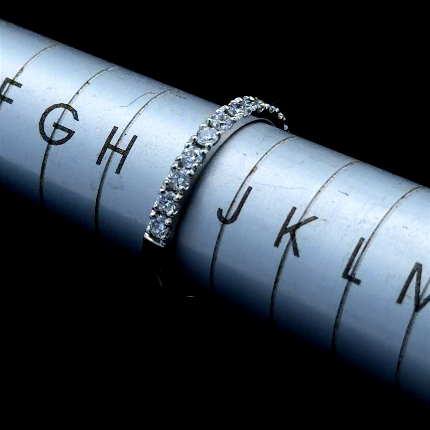Platinum Diamond Half Eternity Ring APPX 0.5 CTS