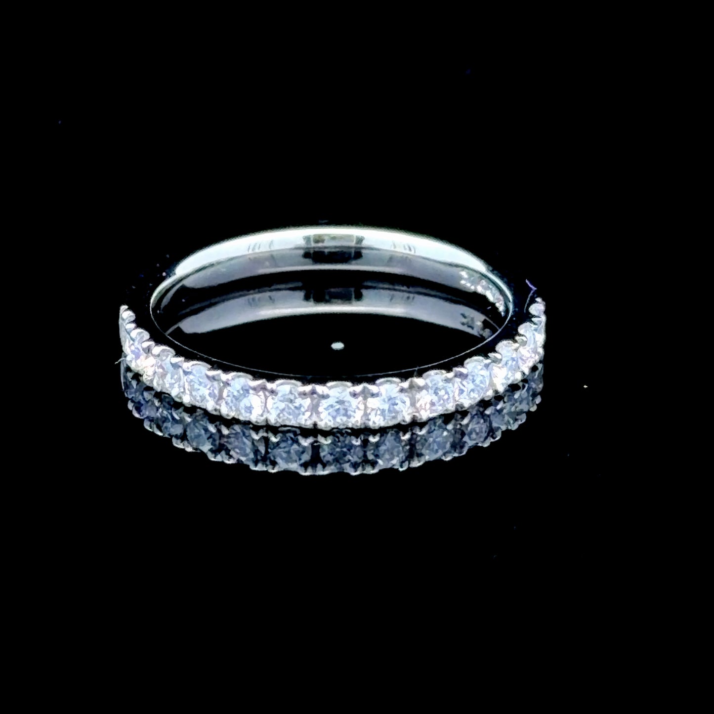 Platinum Diamond Half Eternity Ring APPX 0.5 CTS