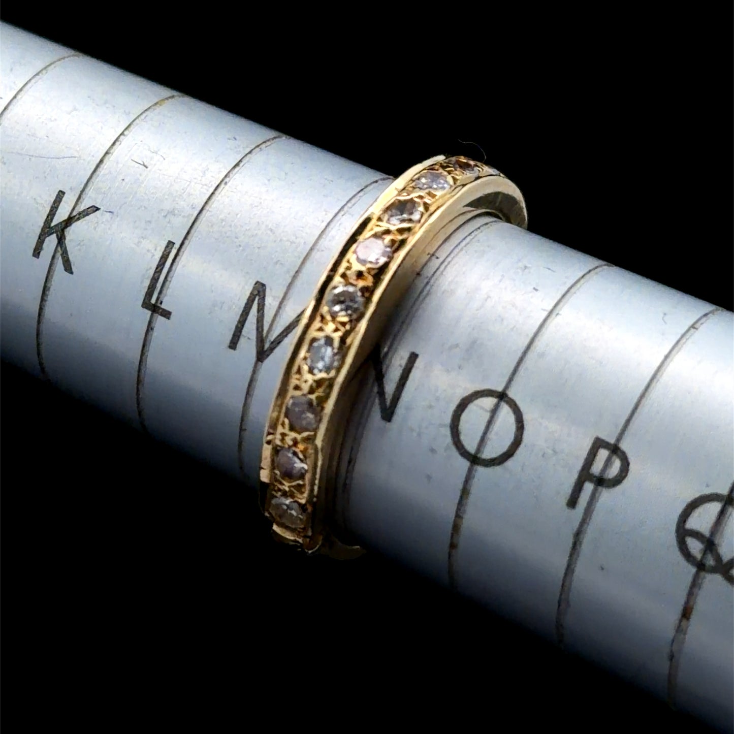 18K Yellow Gold Diamond Half Eternity Band APPX 0.5 CTS