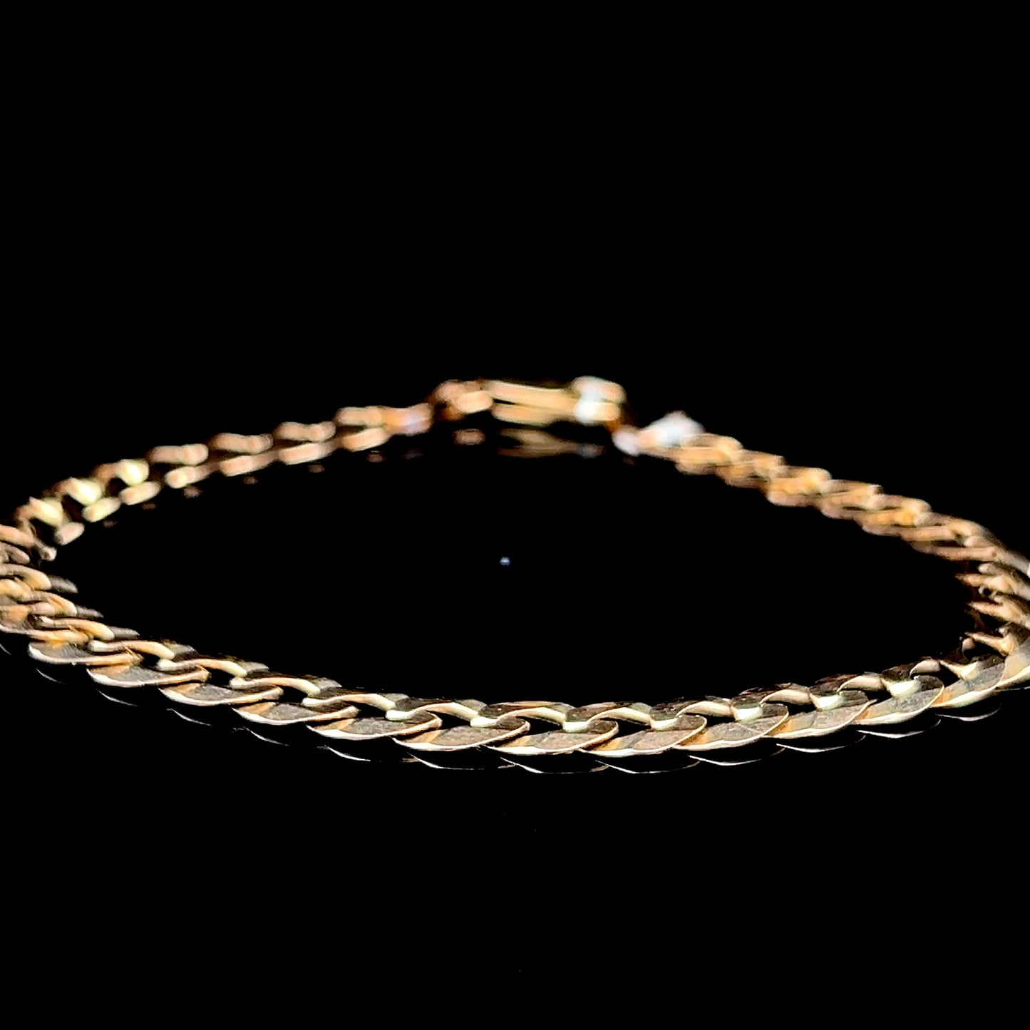 9K Yellow Gold Curb Chain Bracelet