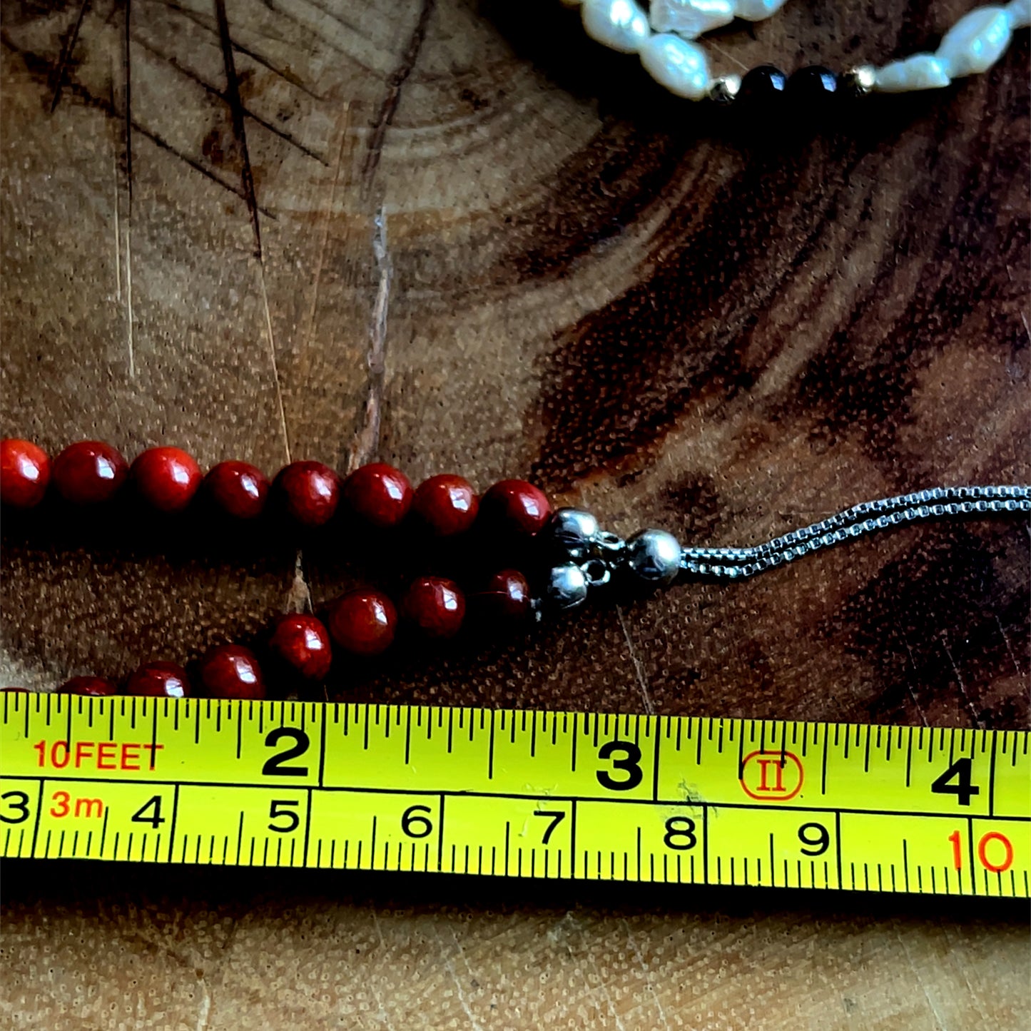 Carnelian Bracelet With Silver Drawstring Extender